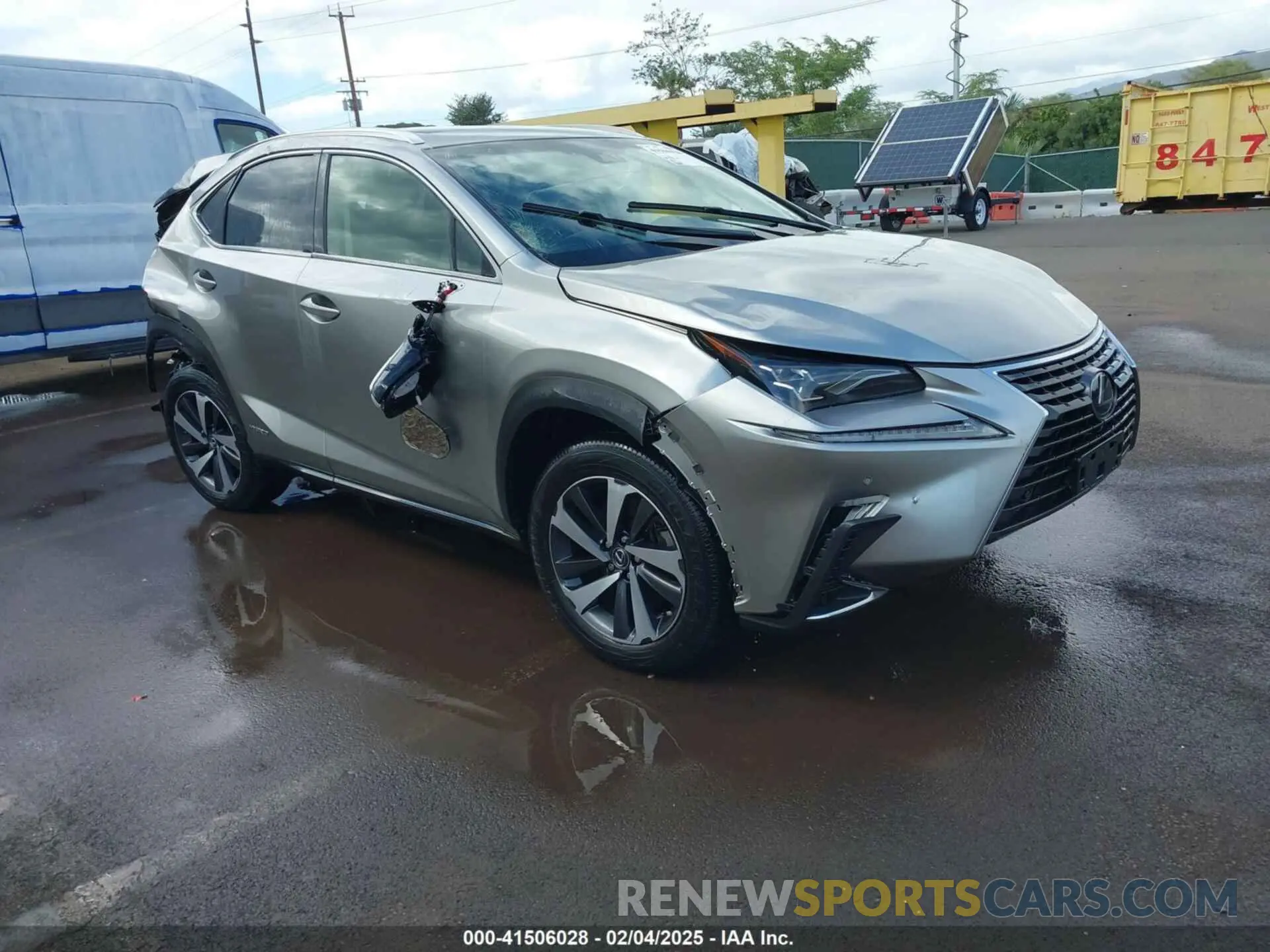 1 Photograph of a damaged car JTJBJRBZ9K2102990 LEXUS NX 300H 2019