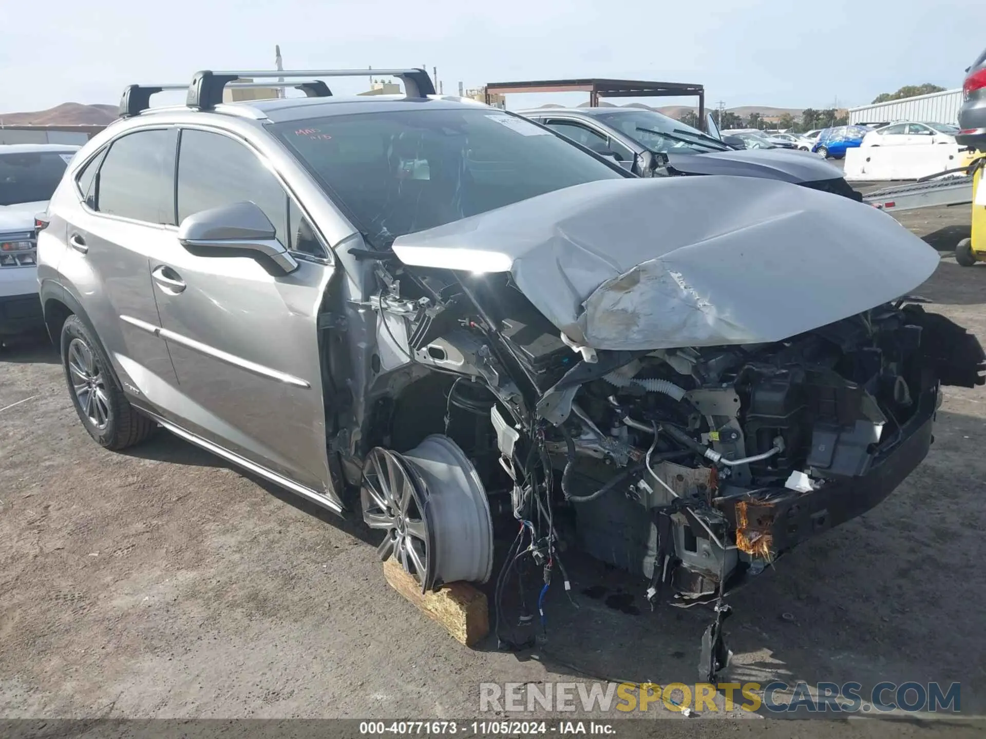 1 Photograph of a damaged car JTJAJRDZ5L2129081 LEXUS NX 300H 2020