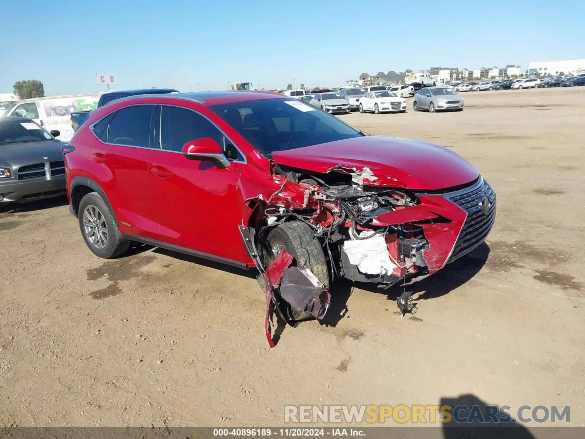 1 Photograph of a damaged car JTJDJRDZ7L5003025 LEXUS NX 300H 2020