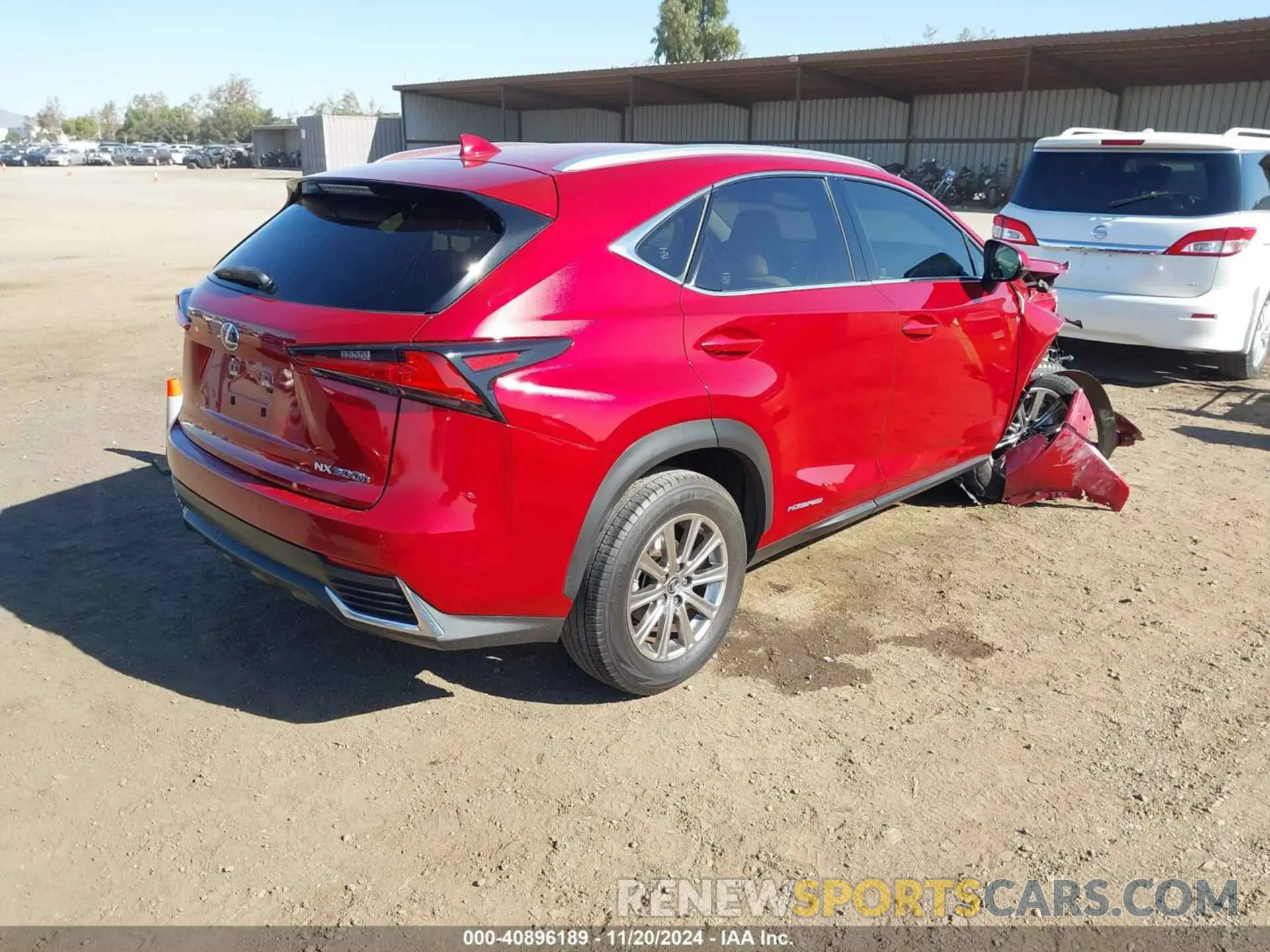 4 Photograph of a damaged car JTJDJRDZ7L5003025 LEXUS NX 300H 2020