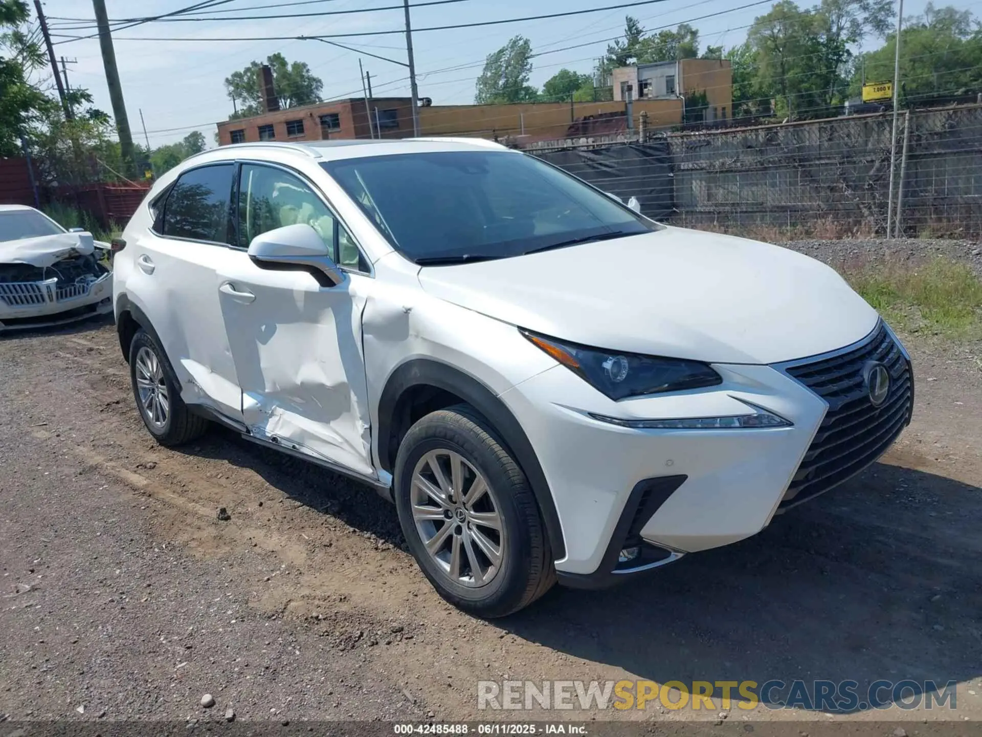 1 Photograph of a damaged car JTJDJRDZ6M2167482 LEXUS NX 300H 2021