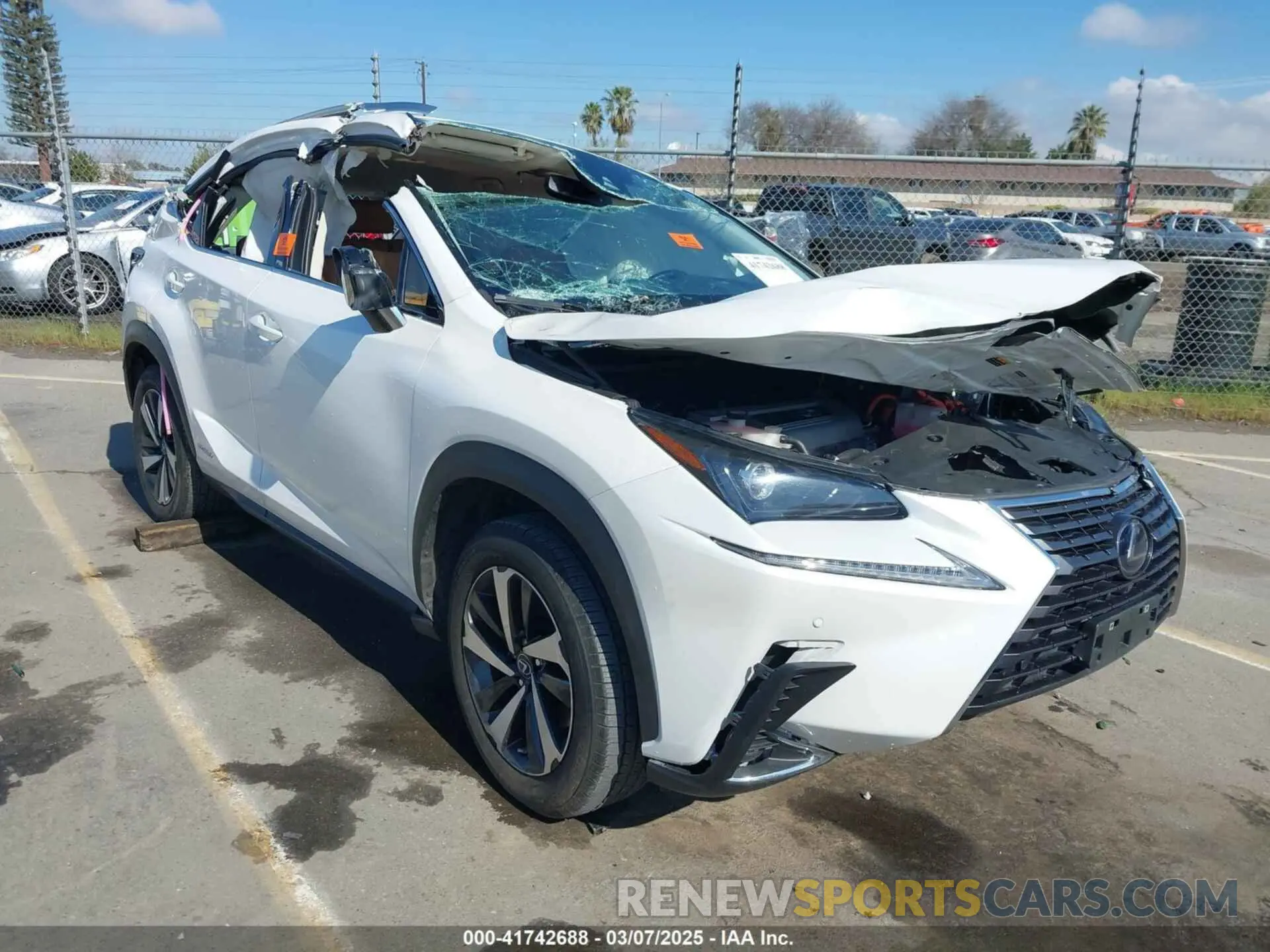 1 Photograph of a damaged car JTJGJRDZ3M2166674 LEXUS NX 300H 2021