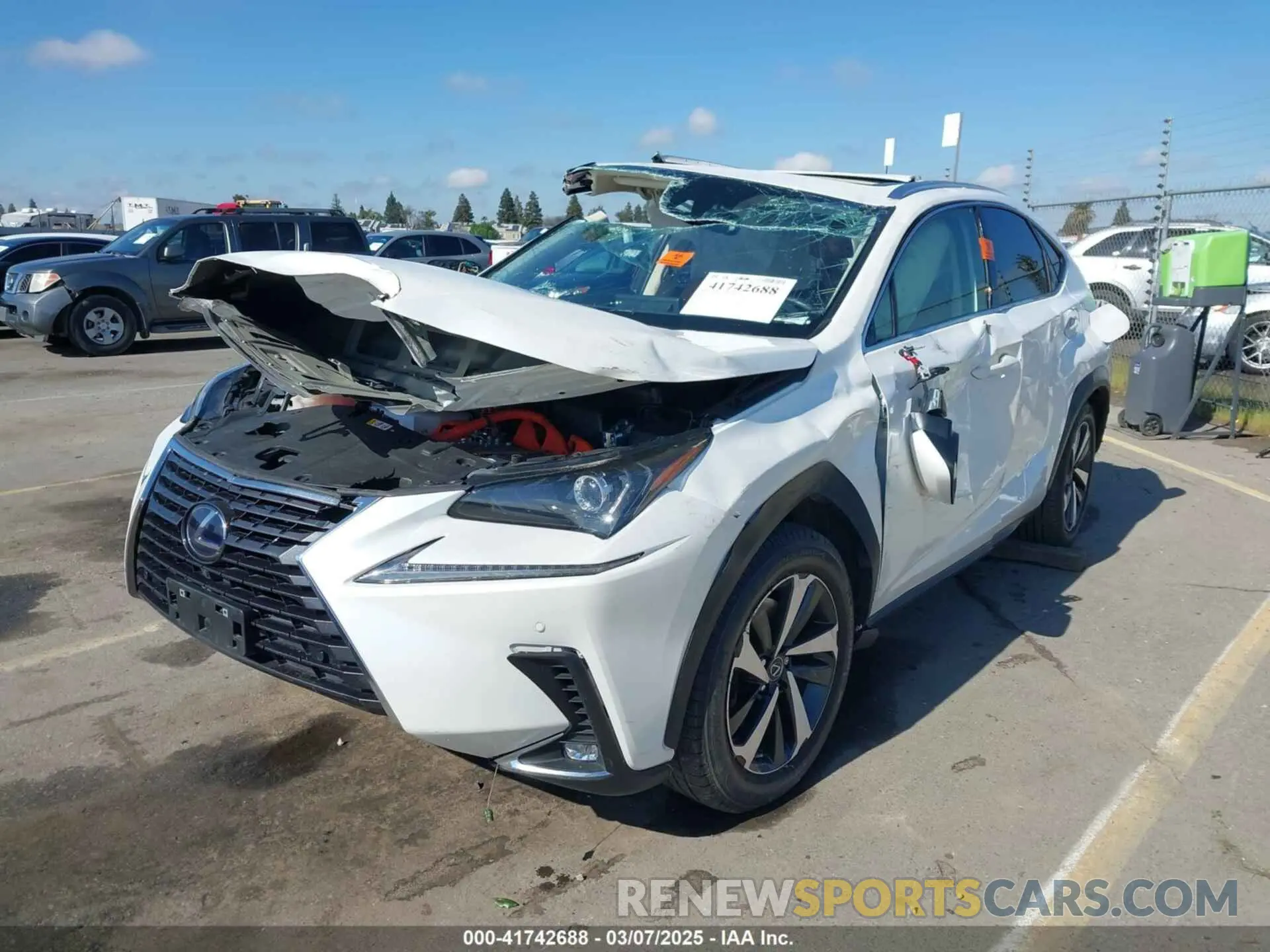2 Photograph of a damaged car JTJGJRDZ3M2166674 LEXUS NX 300H 2021