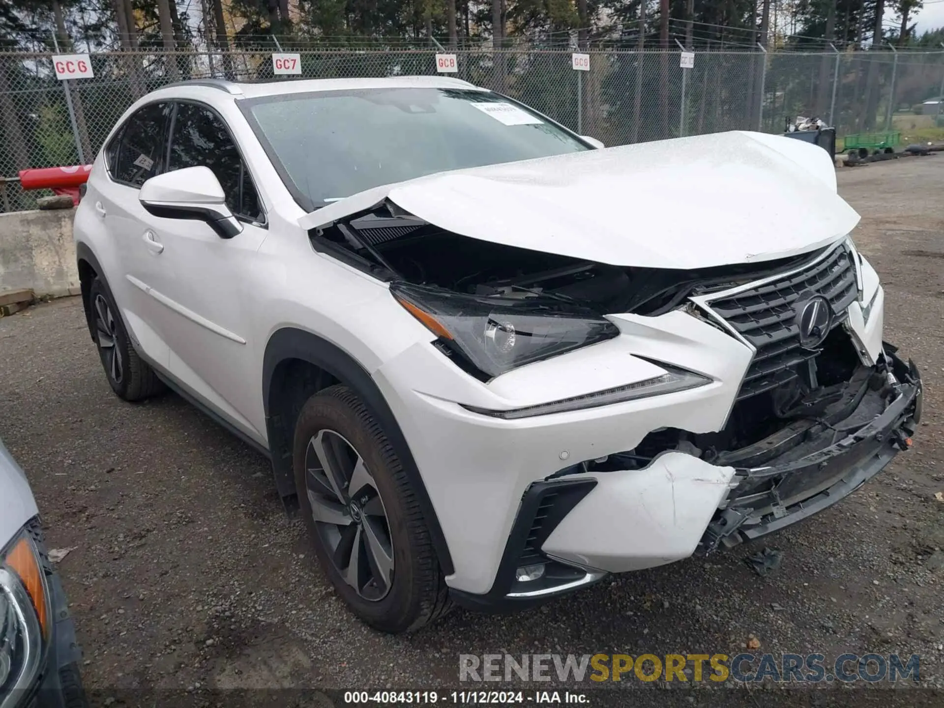 1 Photograph of a damaged car JTJGJRDZ6M2156799 LEXUS NX 300H 2021