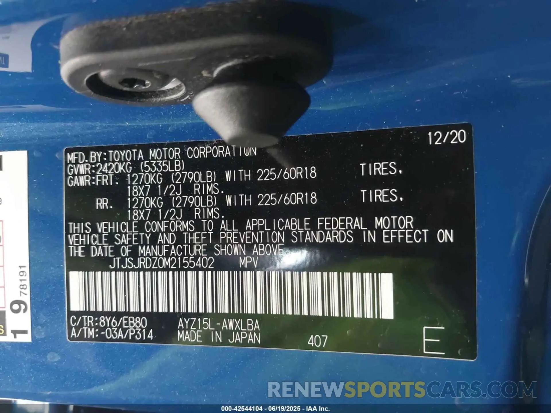 9 Photograph of a damaged car JTJSJRDZ0M2155402 LEXUS NX 300H 2021