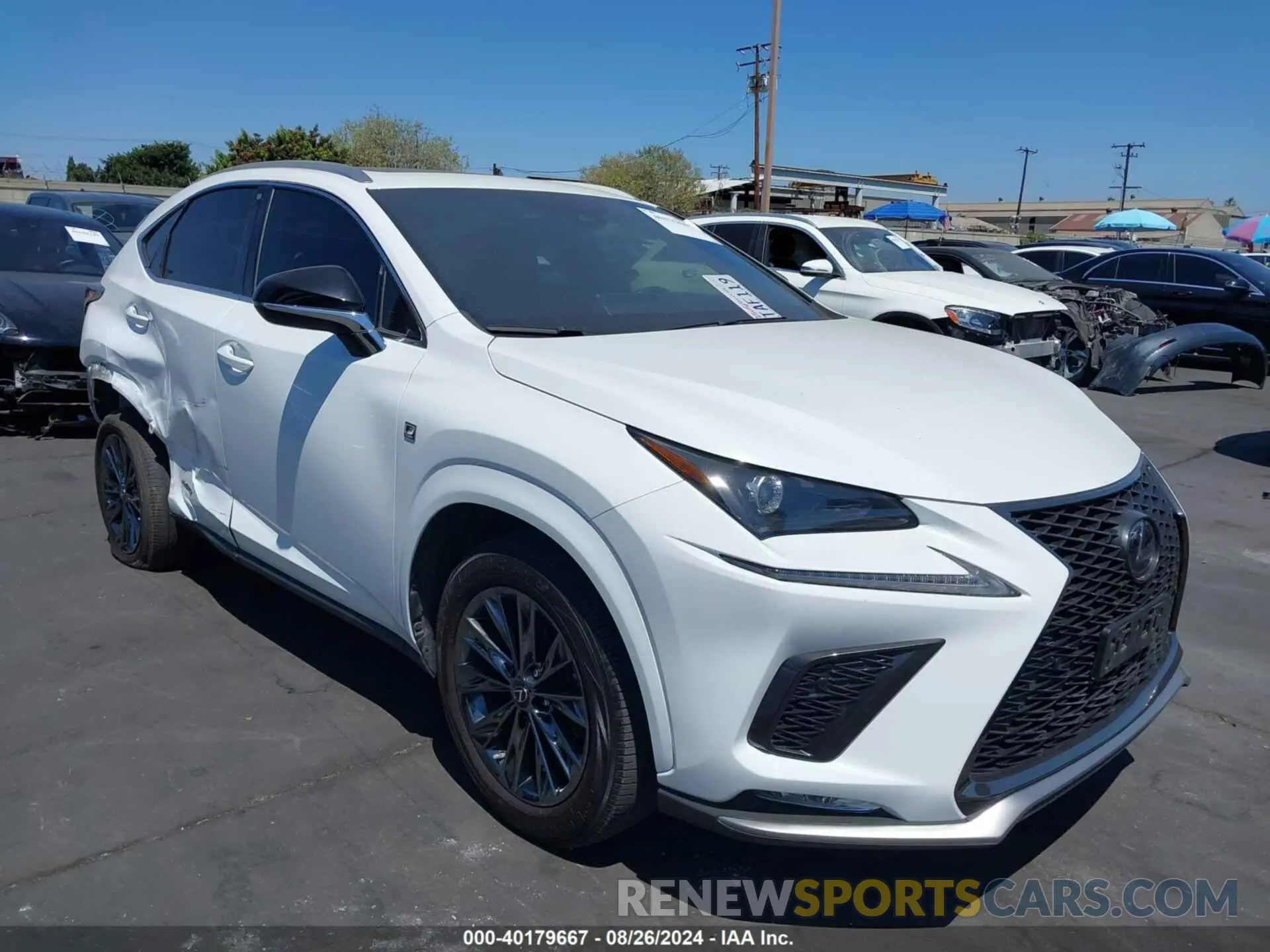 1 Photograph of a damaged car JTJSJRDZ8M5011188 LEXUS NX 300H 2021