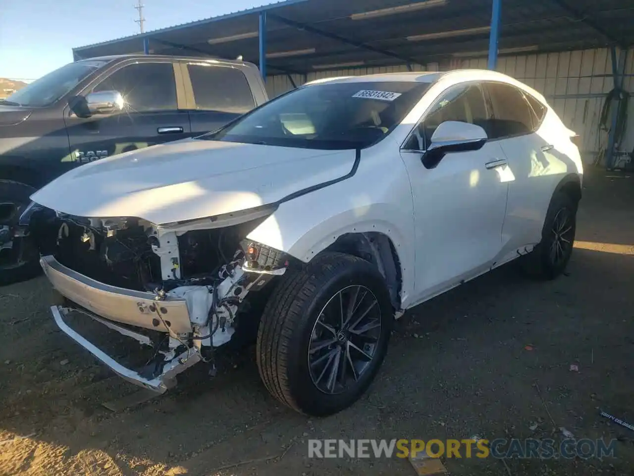 2 Photograph of a damaged car 2T2AGCEZ7NC011966 LEXUS NX 350 2022