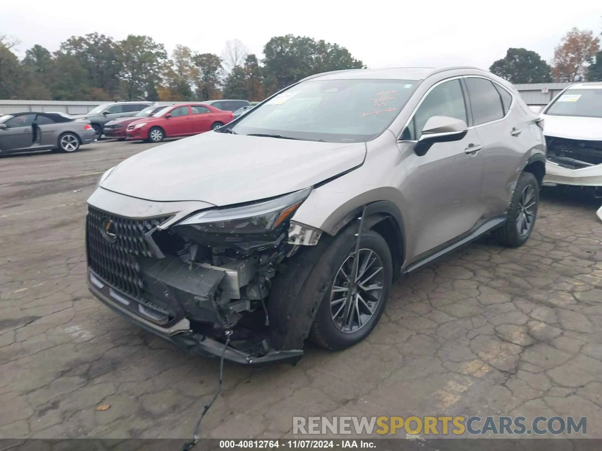 2 Photograph of a damaged car 2T2GGCEZ0NC007106 LEXUS NX 350 2022