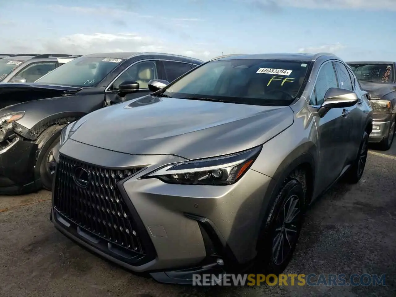 1 Photograph of a damaged car 2T2GGCEZ0NC010295 LEXUS NX 350 2022