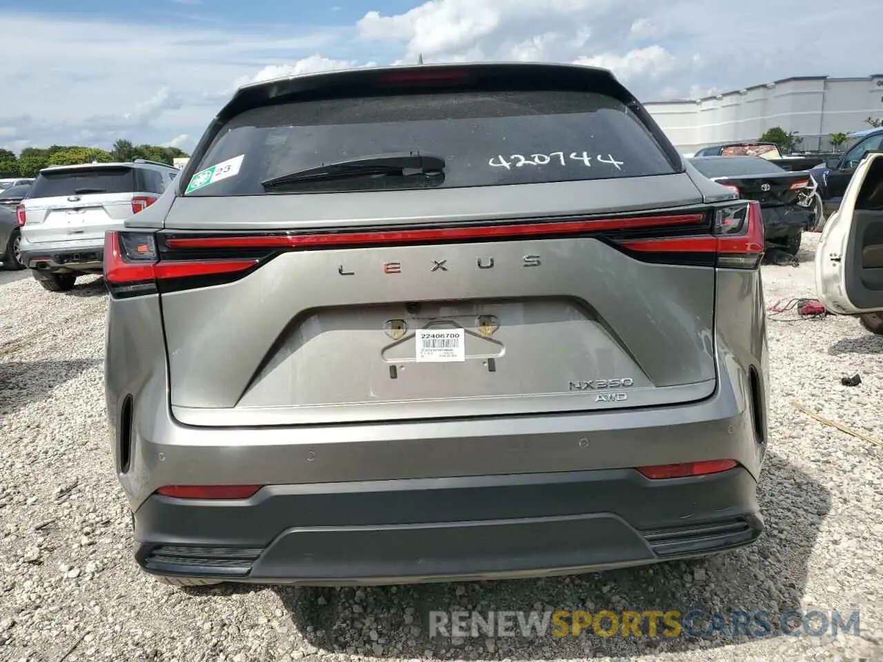 6 Photograph of a damaged car 2T2GGCEZ1NC008202 LEXUS NX 350 2022