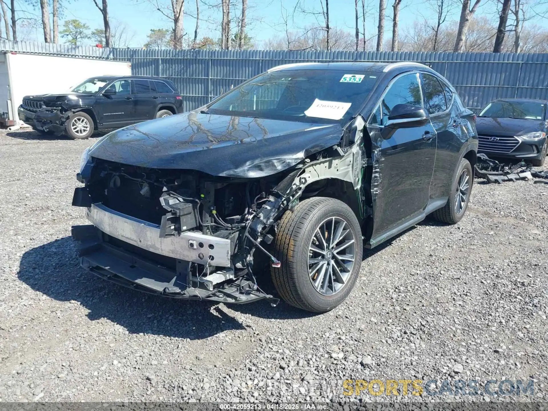 2 Photograph of a damaged car 2T2GGCEZ2NC004465 LEXUS NX 350 2022