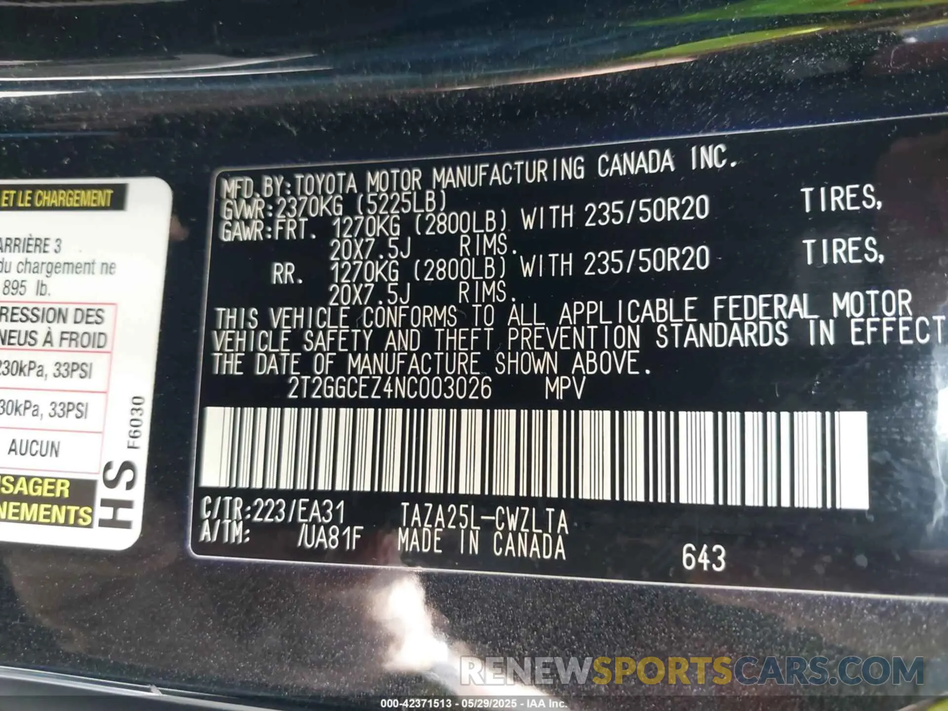 9 Photograph of a damaged car 2T2GGCEZ4NC003026 LEXUS NX 350 2022