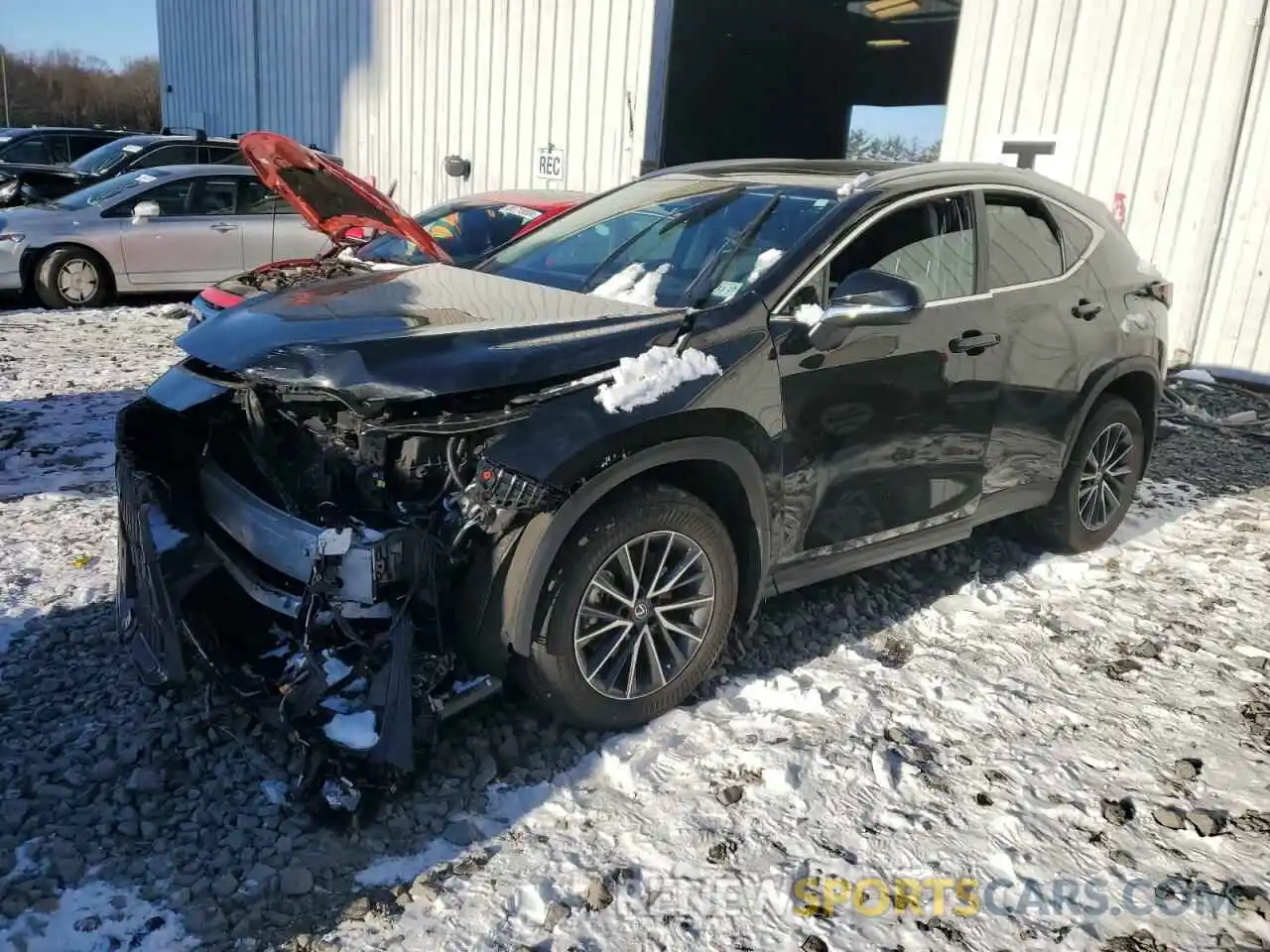 1 Photograph of a damaged car 2T2GGCEZ4NC014527 LEXUS NX 350 2022