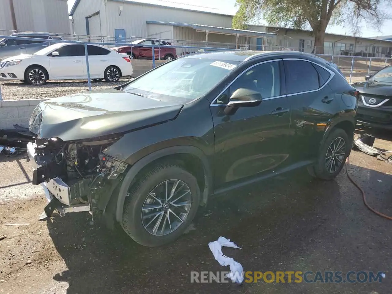 1 Photograph of a damaged car 2T2GGCEZ5NC007649 LEXUS NX 350 2022