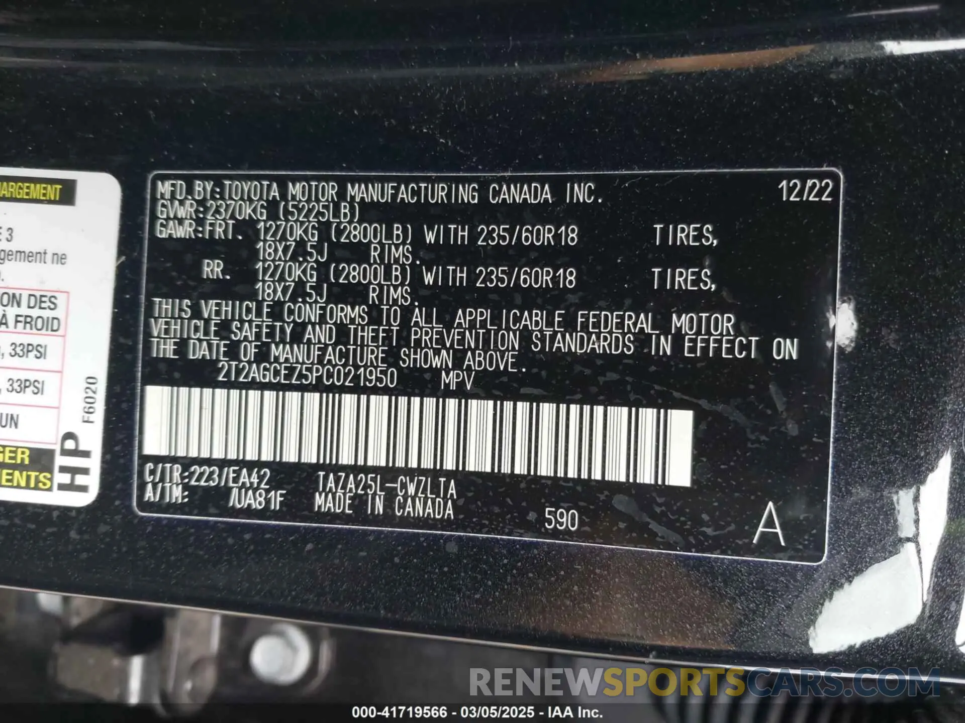 9 Photograph of a damaged car 2T2AGCEZ5PC021950 LEXUS NX 350 2023