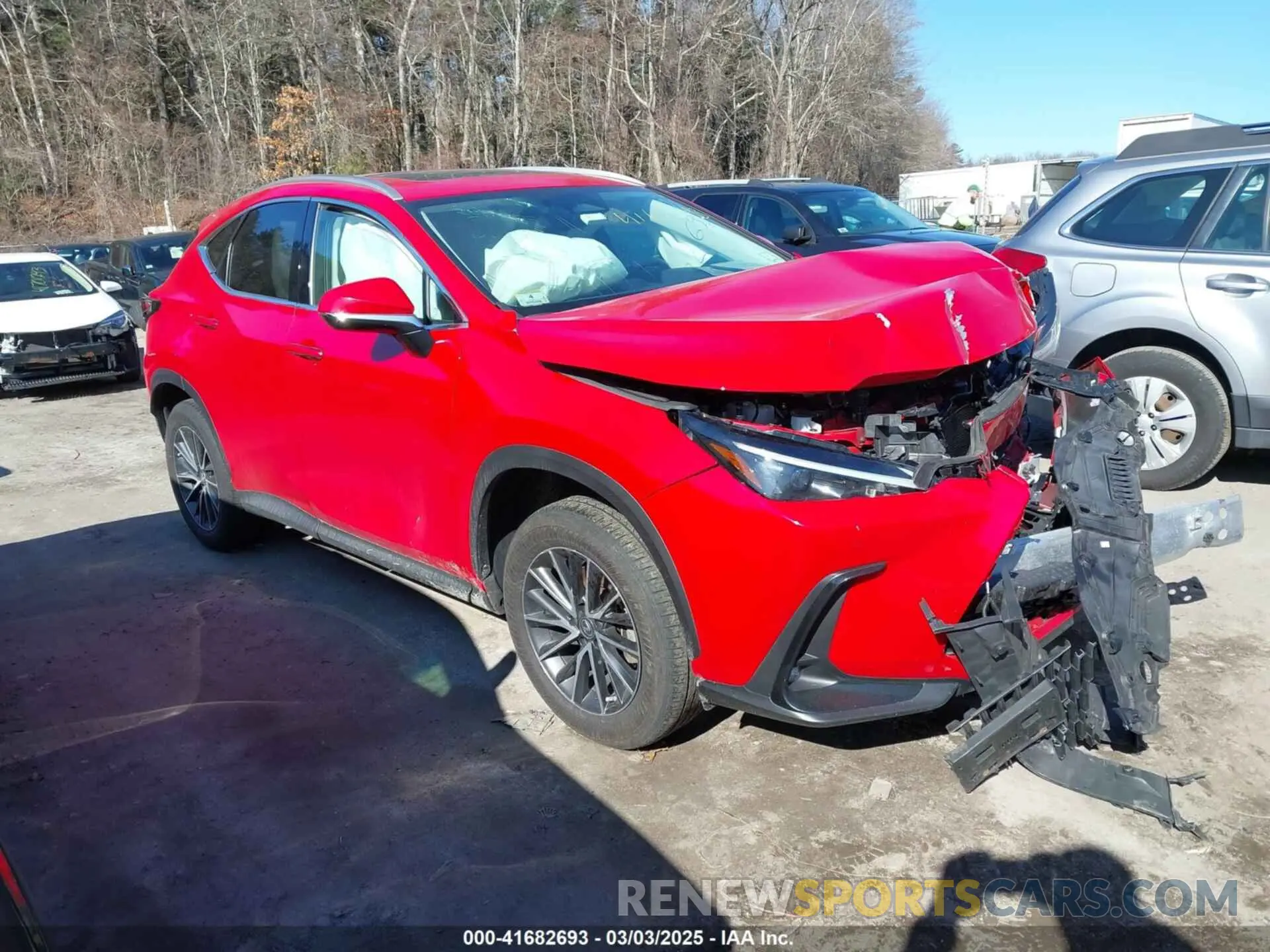 1 Photograph of a damaged car 2T2GGCEZ3PC019754 LEXUS NX 350 2023