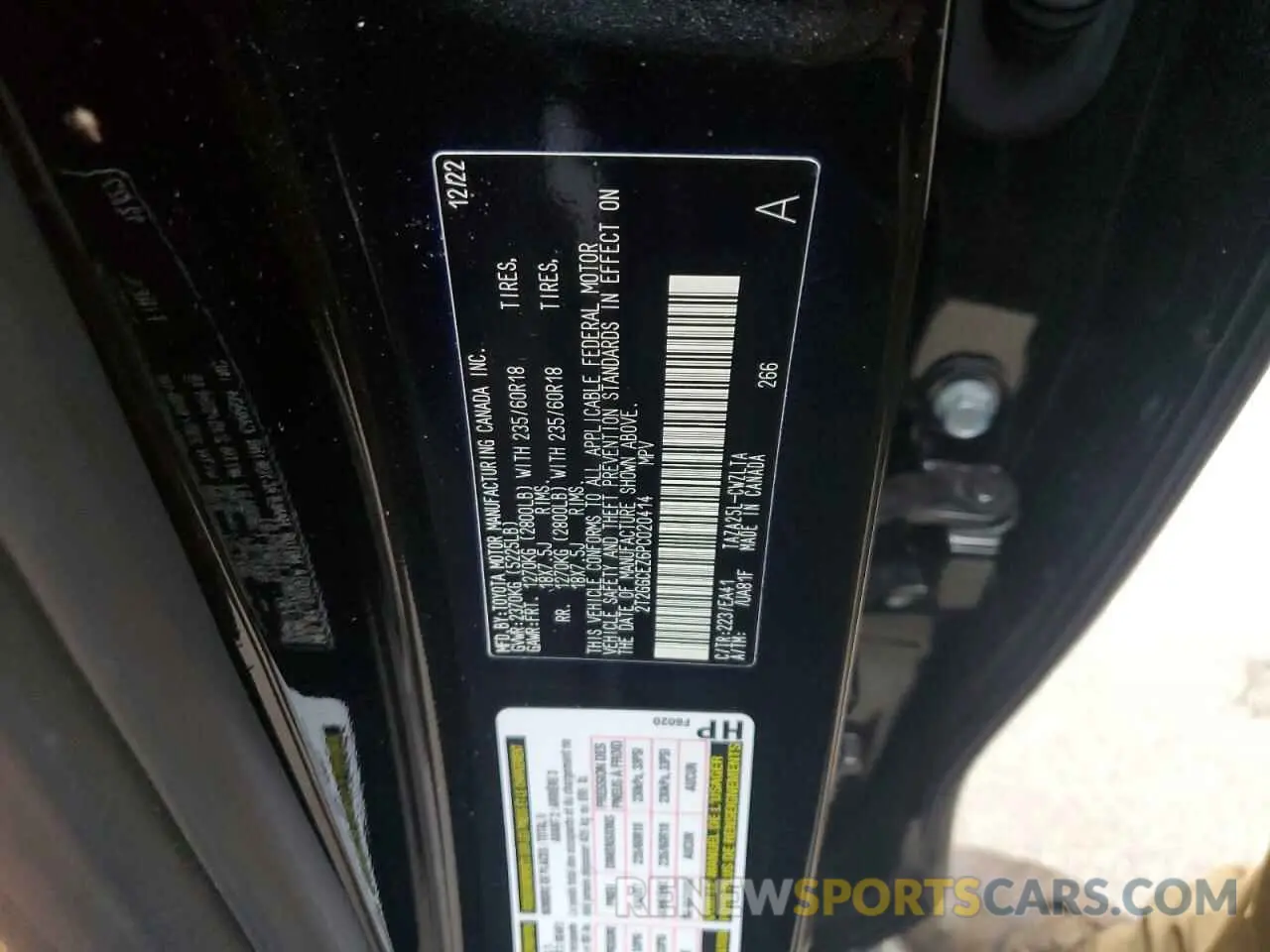 14 Photograph of a damaged car 2T2GGCEZ6PC020414 LEXUS NX 350 2023