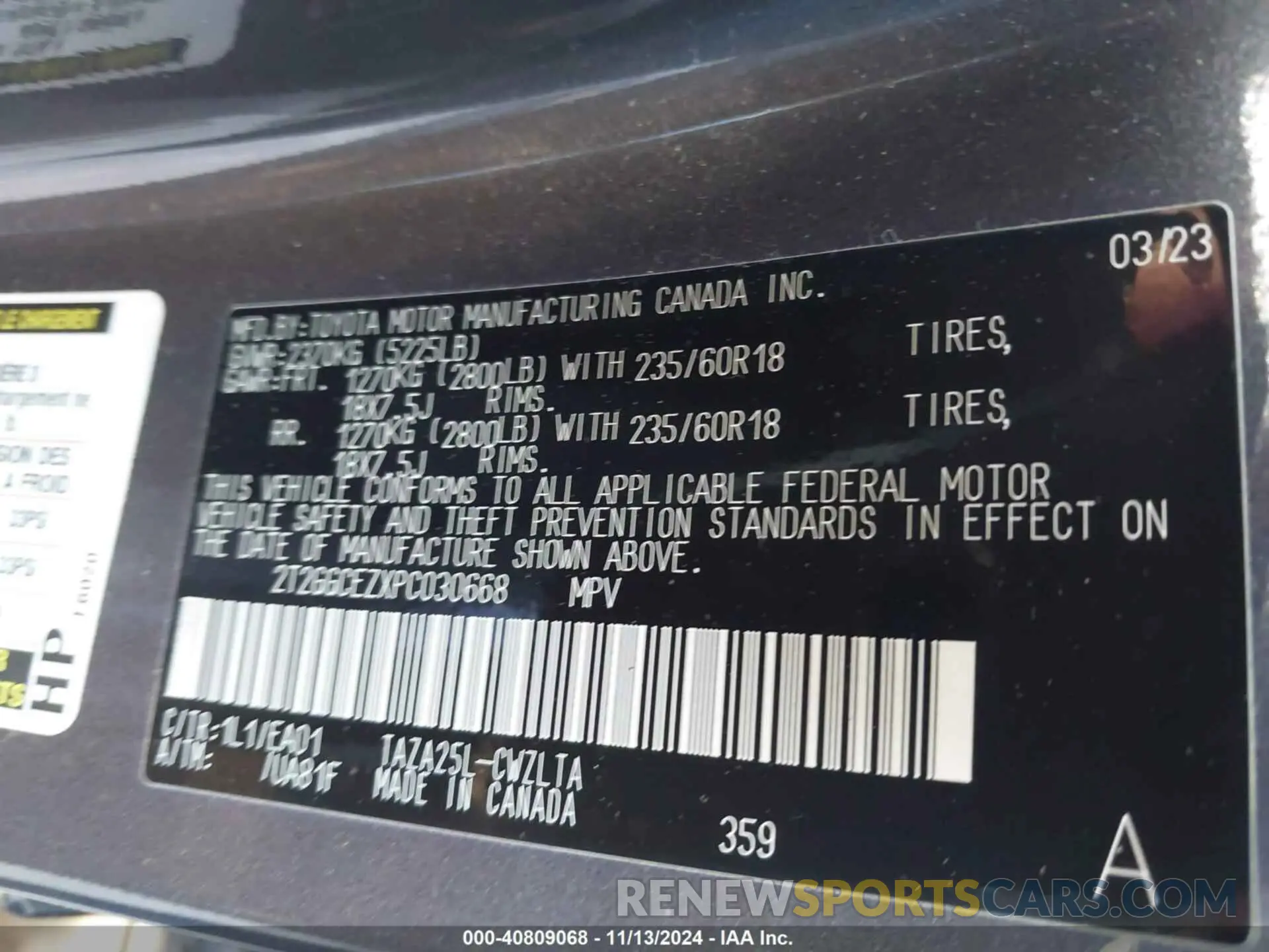 9 Photograph of a damaged car 2T2GGCEZXPC030668 LEXUS NX 350 2023