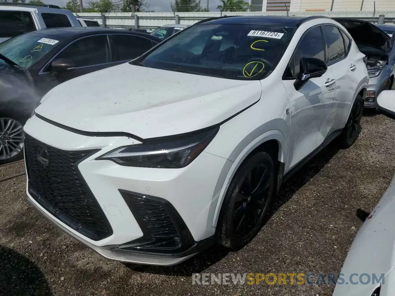 1 Photograph of a damaged car 2T2KGCEZ2PC028150 LEXUS NX 350 2023
