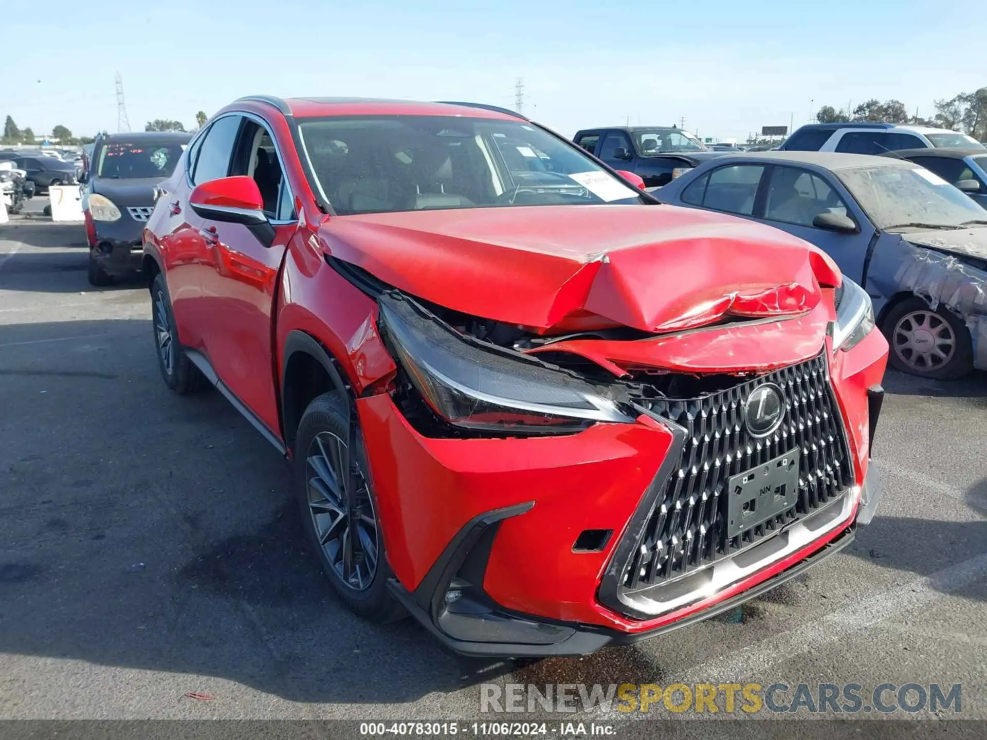 1 Photograph of a damaged car 2T2AGCEZ1RC042684 LEXUS NX 350 2024