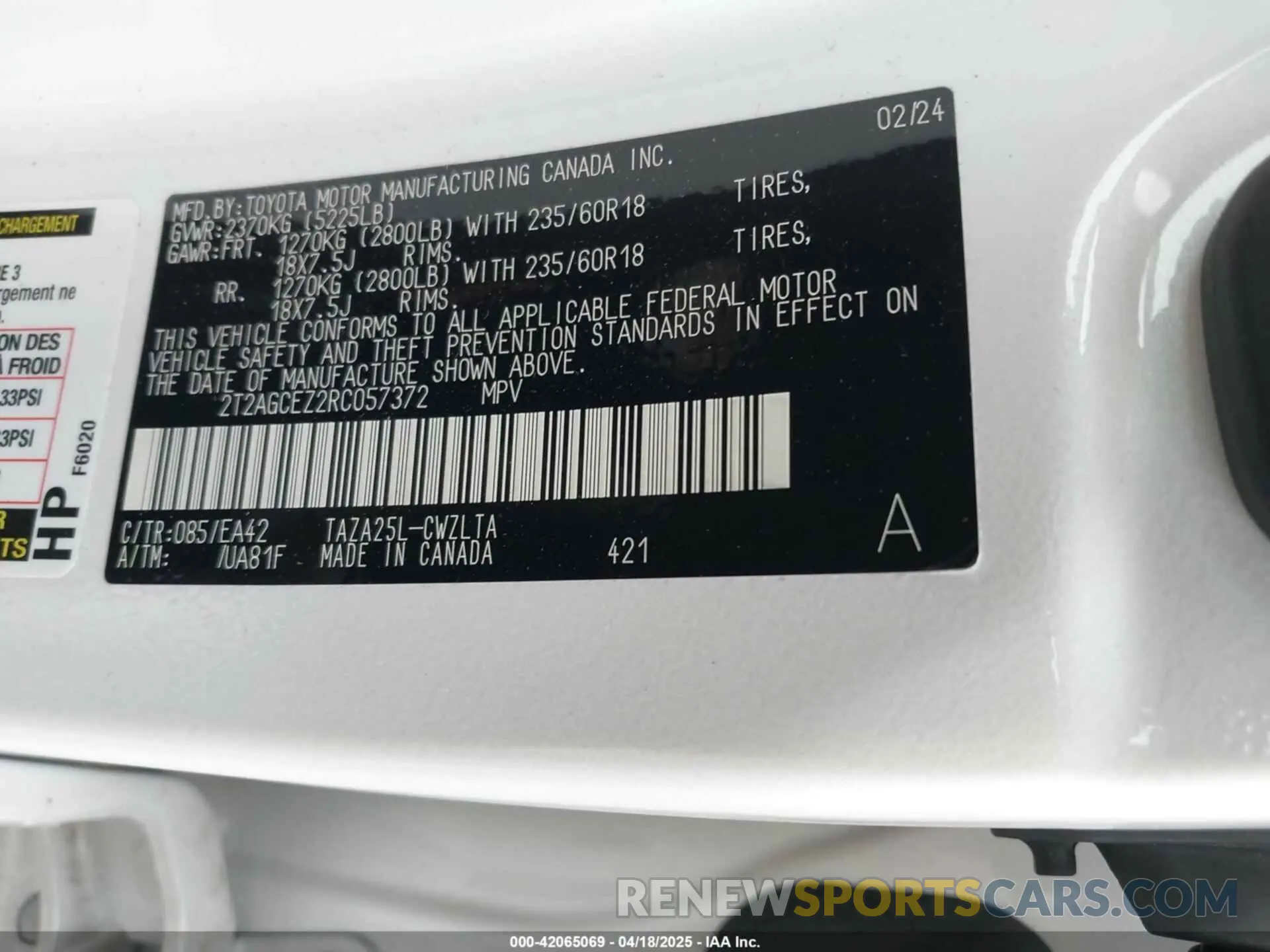 9 Photograph of a damaged car 2T2AGCEZ2RC057372 LEXUS NX 350 2024