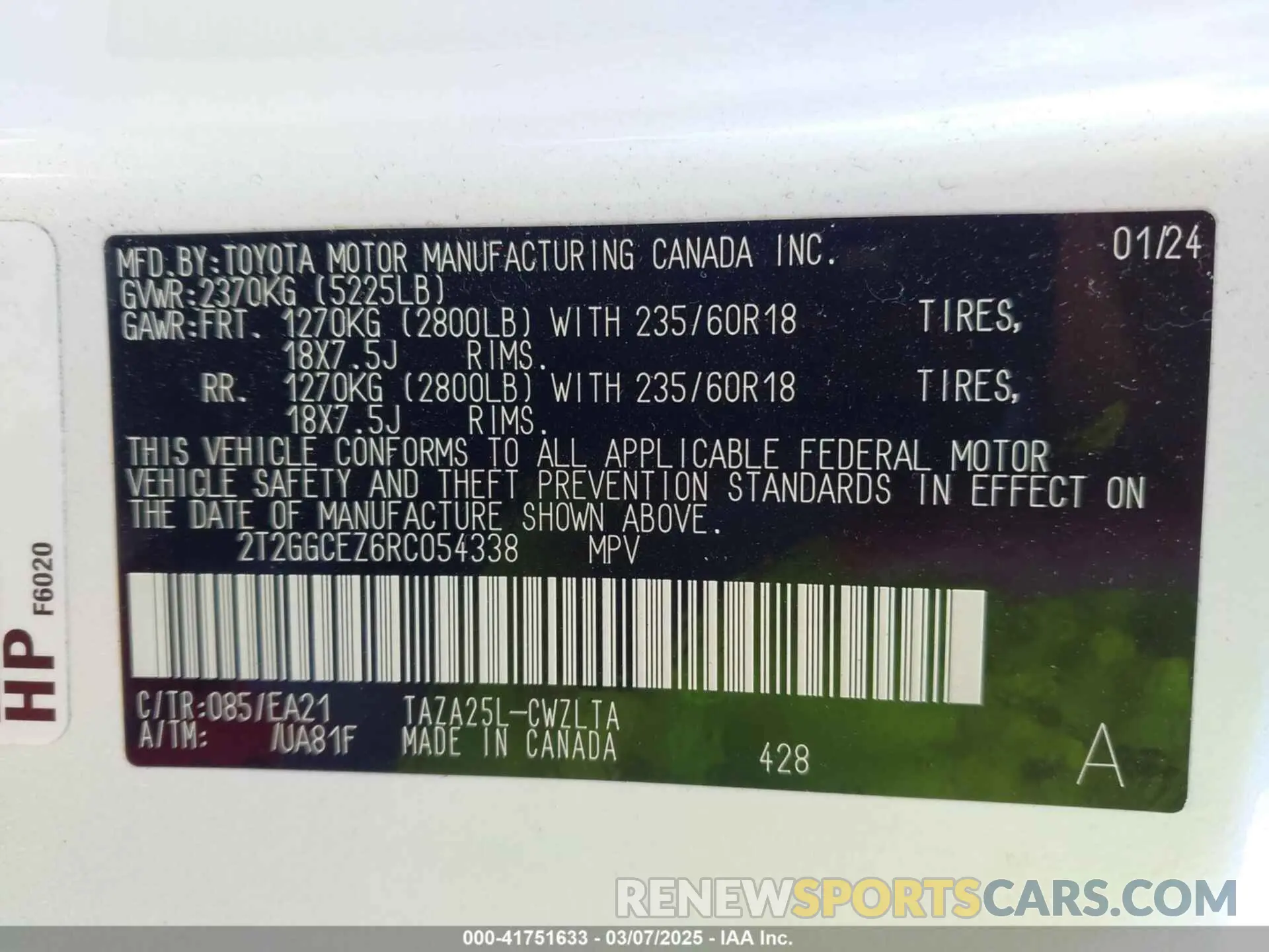 9 Photograph of a damaged car 2T2GGCEZ6RC054338 LEXUS NX 350 2024