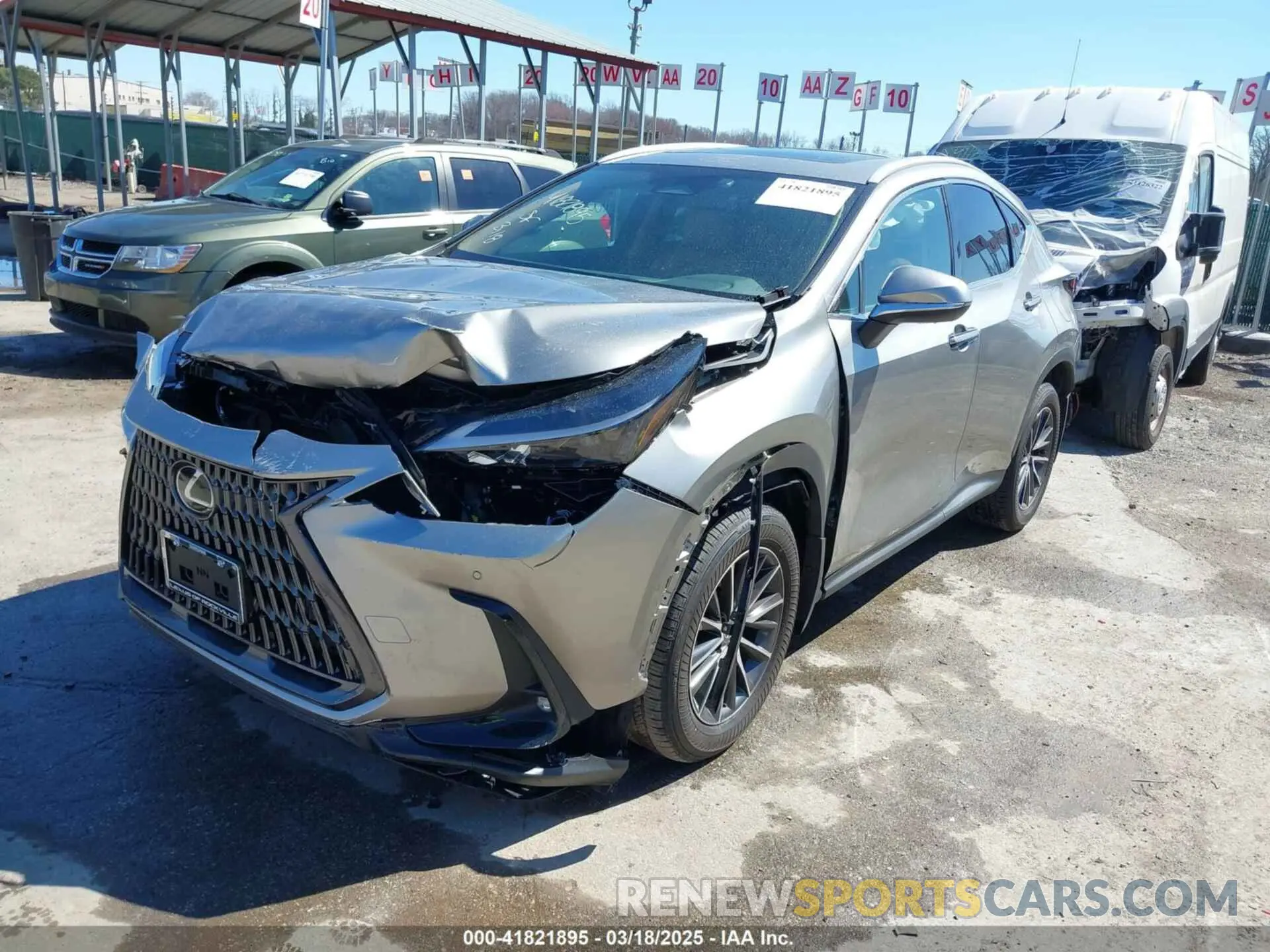 2 Photograph of a damaged car 2T2AGCEZ6SC070955 LEXUS NX 350 2025