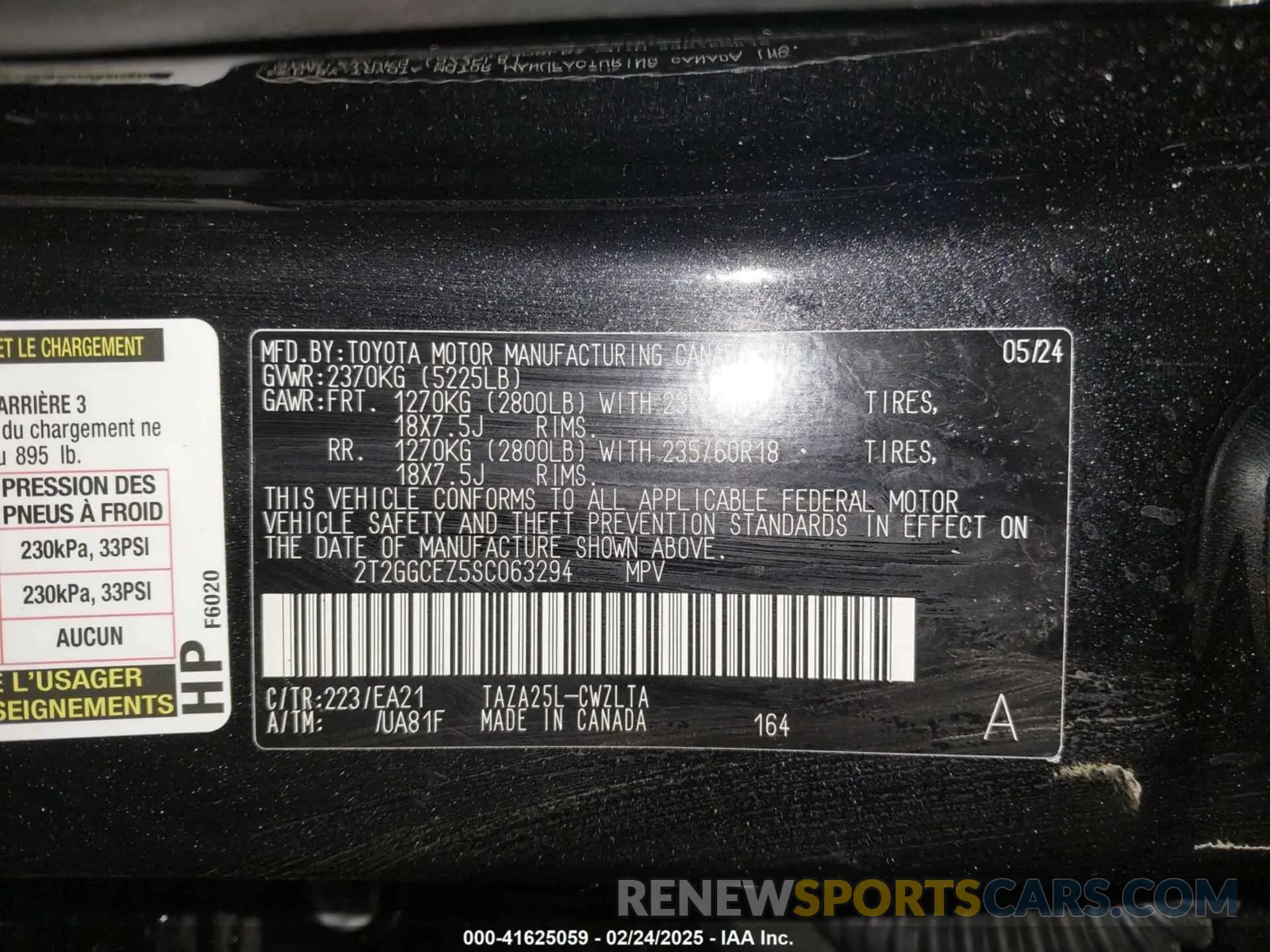 9 Photograph of a damaged car 2T2GGCEZ5SC063294 LEXUS NX 350 2025