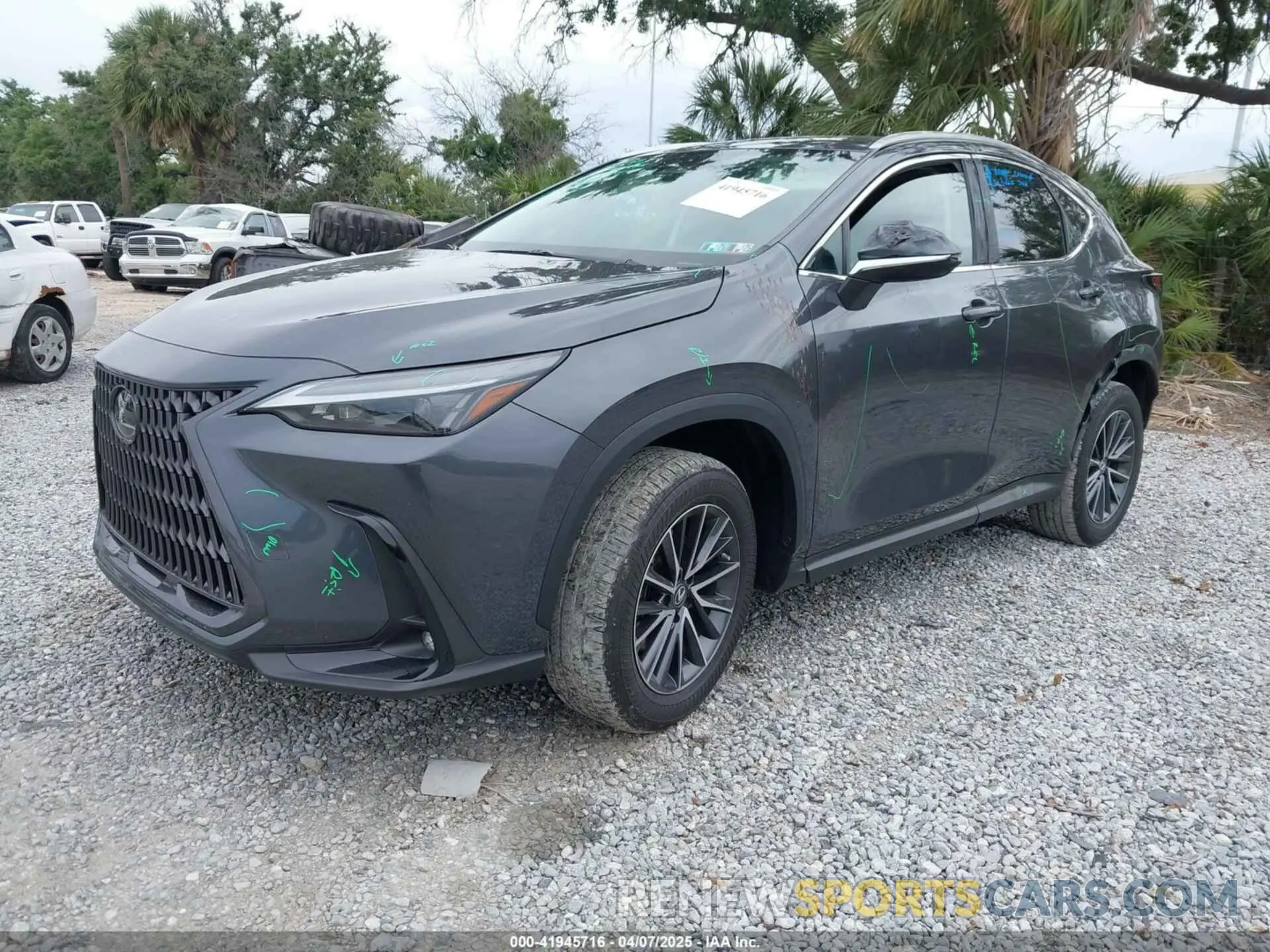 2 Photograph of a damaged car 2T2AKCEZ1NC001321 LEXUS NX 350H 2022