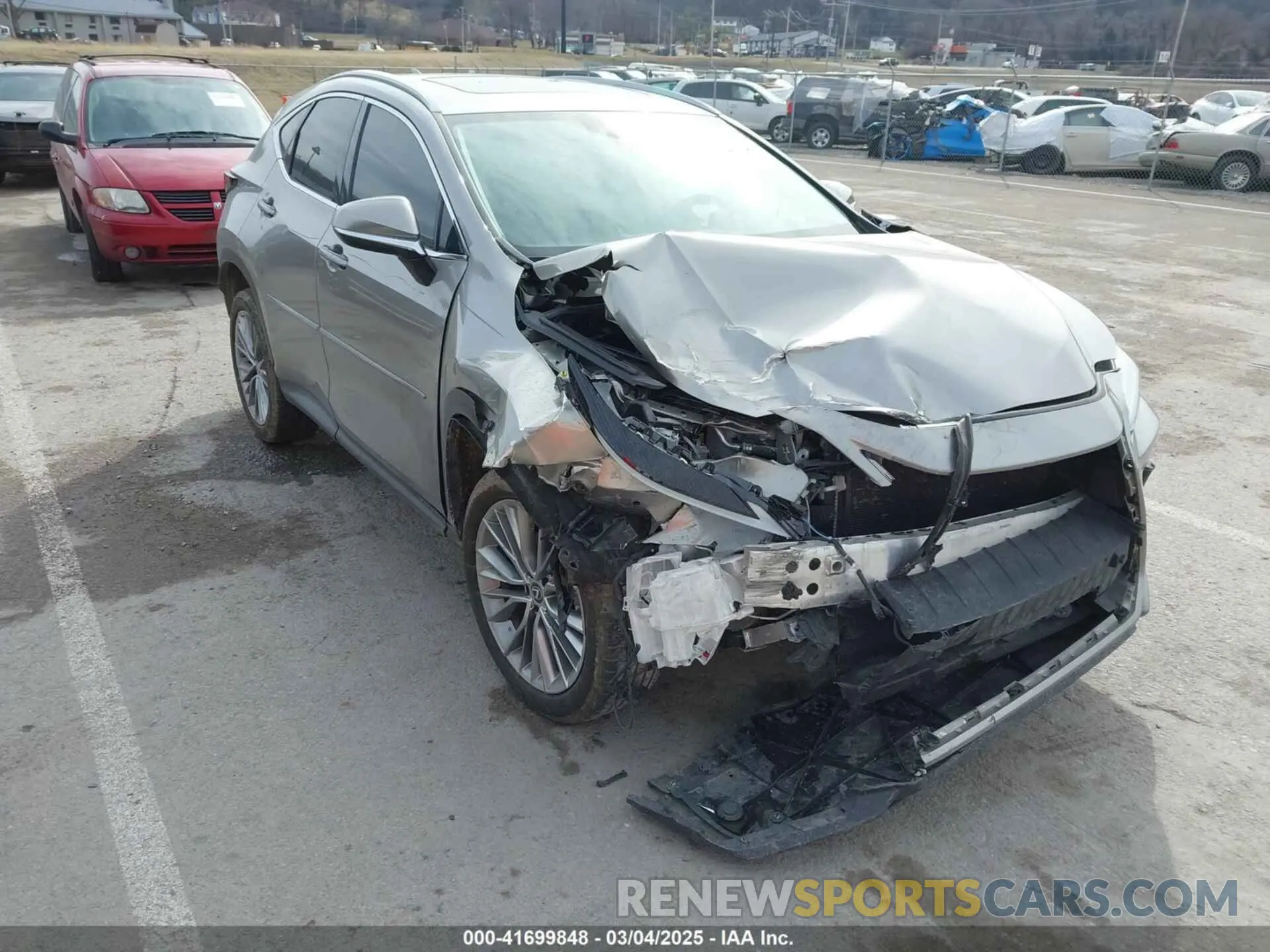 1 Photograph of a damaged car 2T2GKCEZ3NC001105 LEXUS NX 350H 2022
