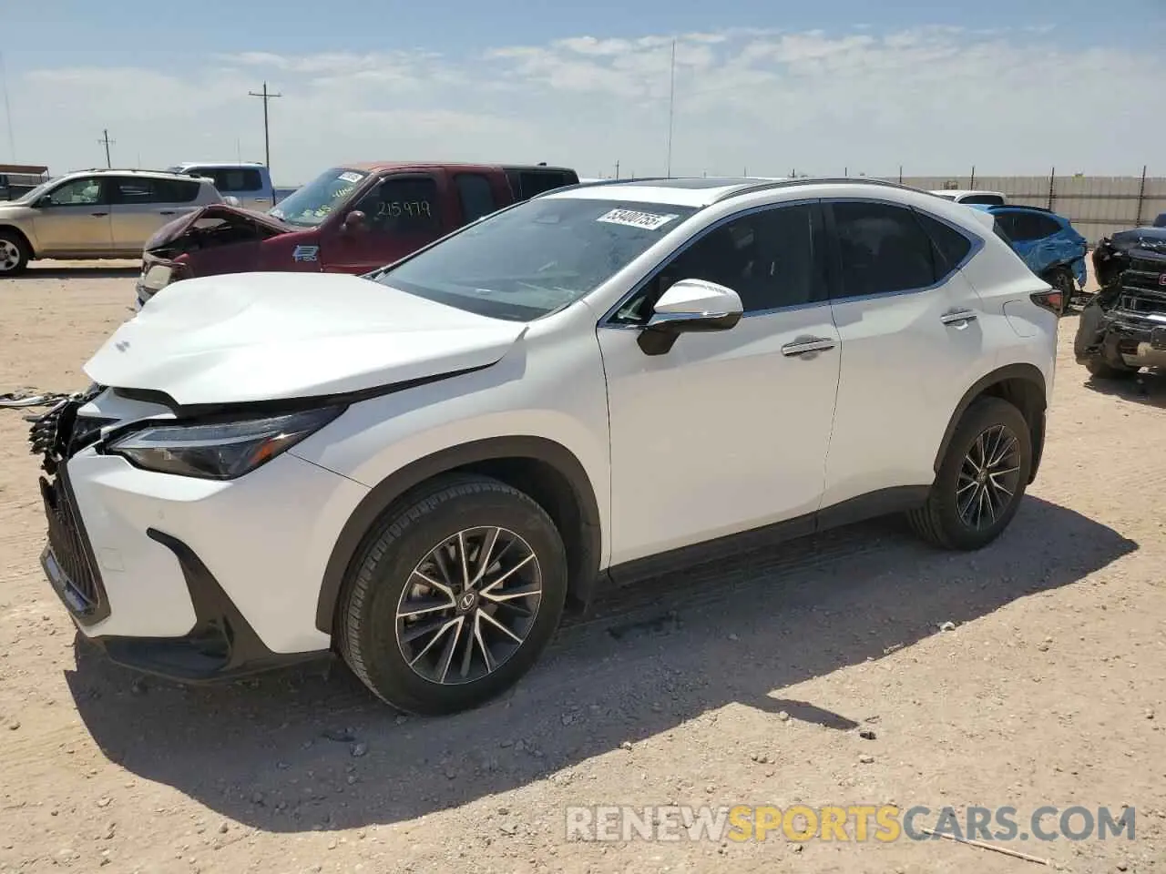 1 Photograph of a damaged car 2T2GKCEZ5NC005754 LEXUS NX 350H 2022