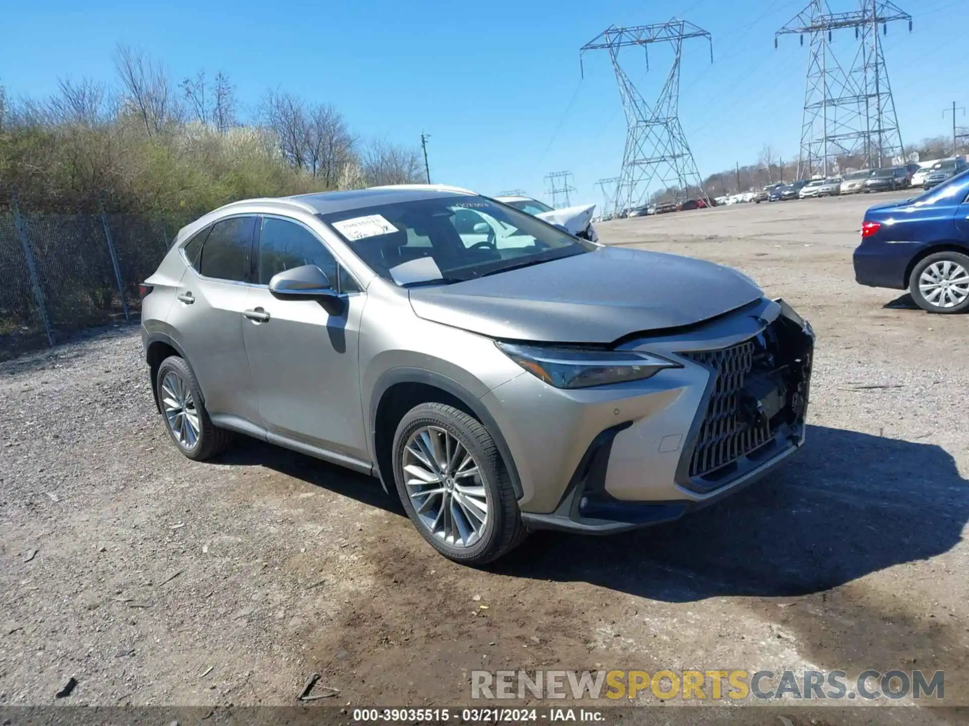 1 Photograph of a damaged car 2T2GKCEZXNC008357 LEXUS NX 350H 2022