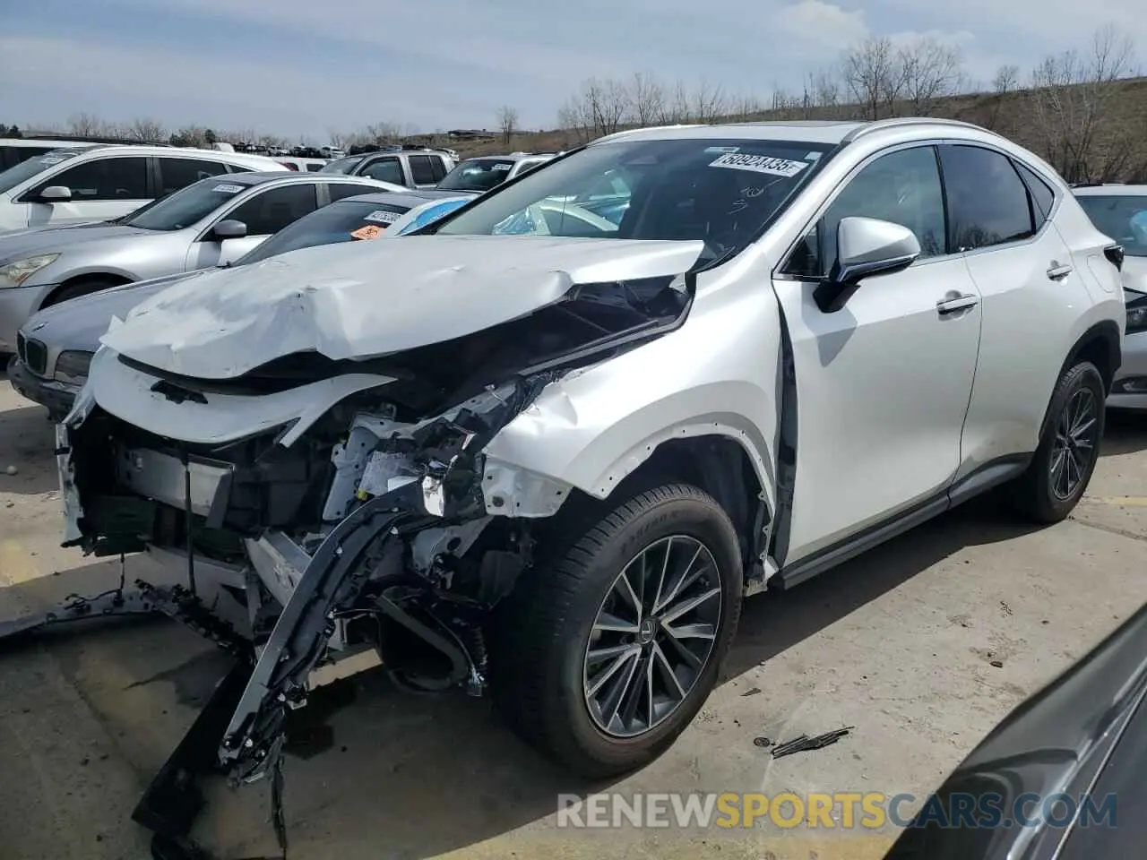 1 Photograph of a damaged car JTJAKCEZ6N5003466 LEXUS NX 350H 2022