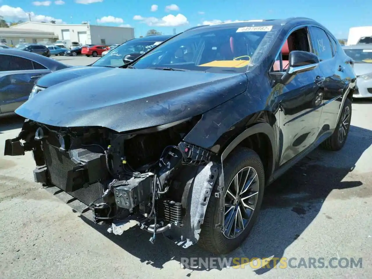 2 Photograph of a damaged car JTJAKCEZ7N2002411 LEXUS NX 350H 2022