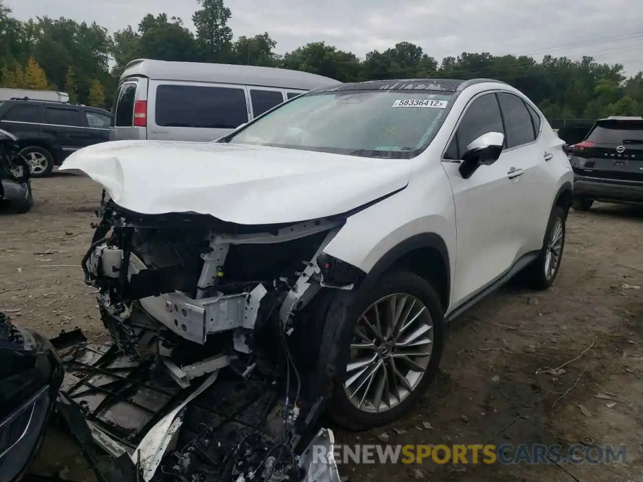 2 Photograph of a damaged car JTJHKCEZ7N2000379 LEXUS NX 350H 2022