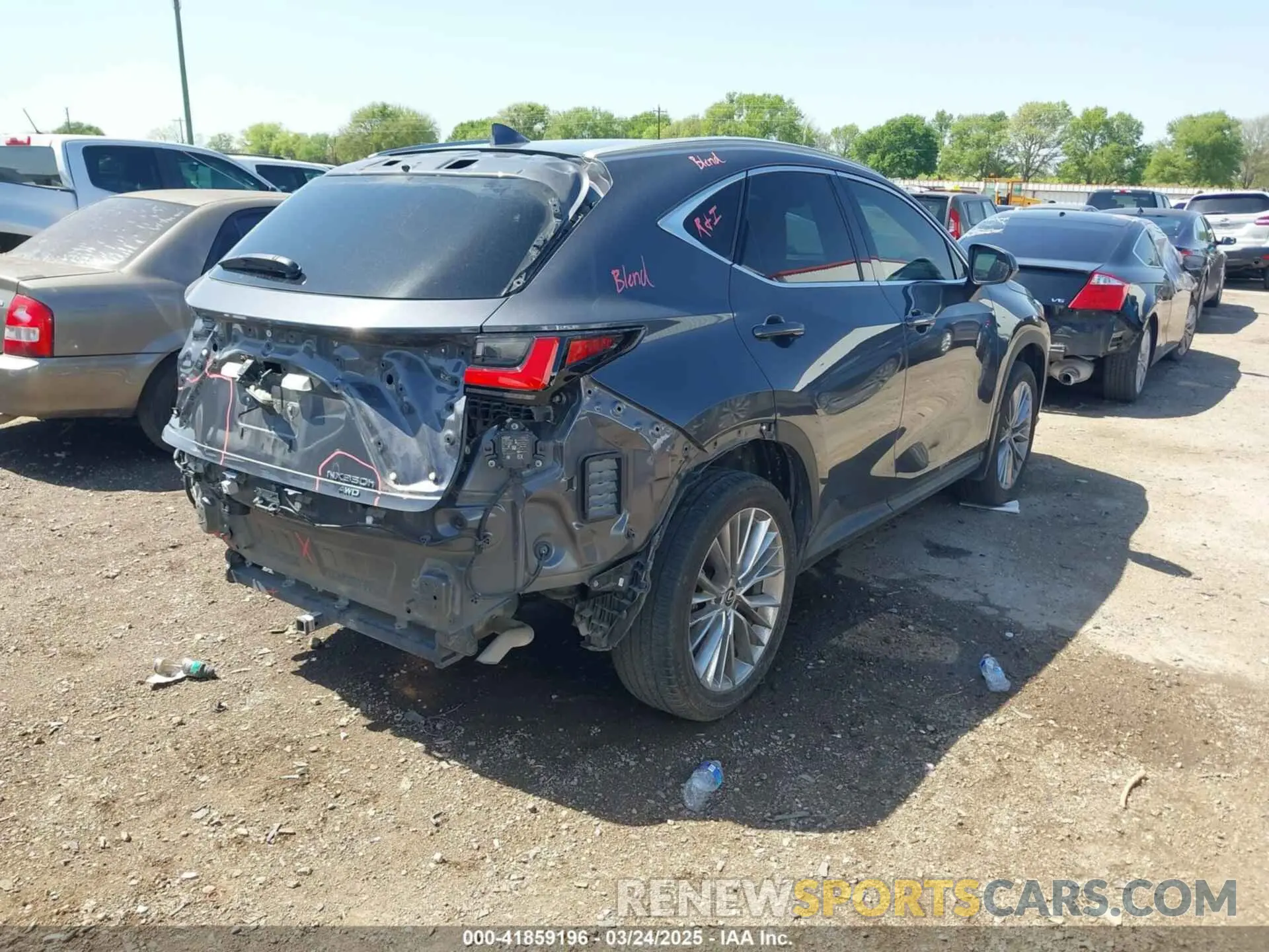 4 Photograph of a damaged car 2T2GKCEZ6PC012862 LEXUS NX 350H 2023