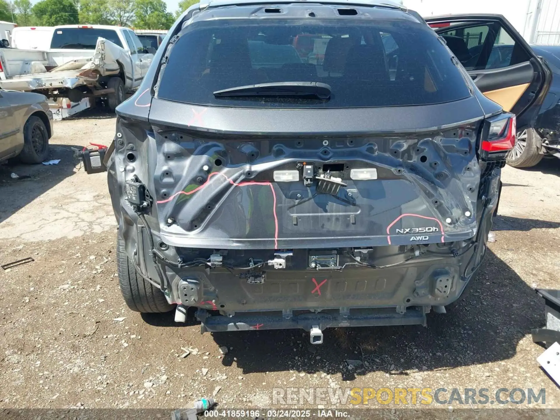 6 Photograph of a damaged car 2T2GKCEZ6PC012862 LEXUS NX 350H 2023