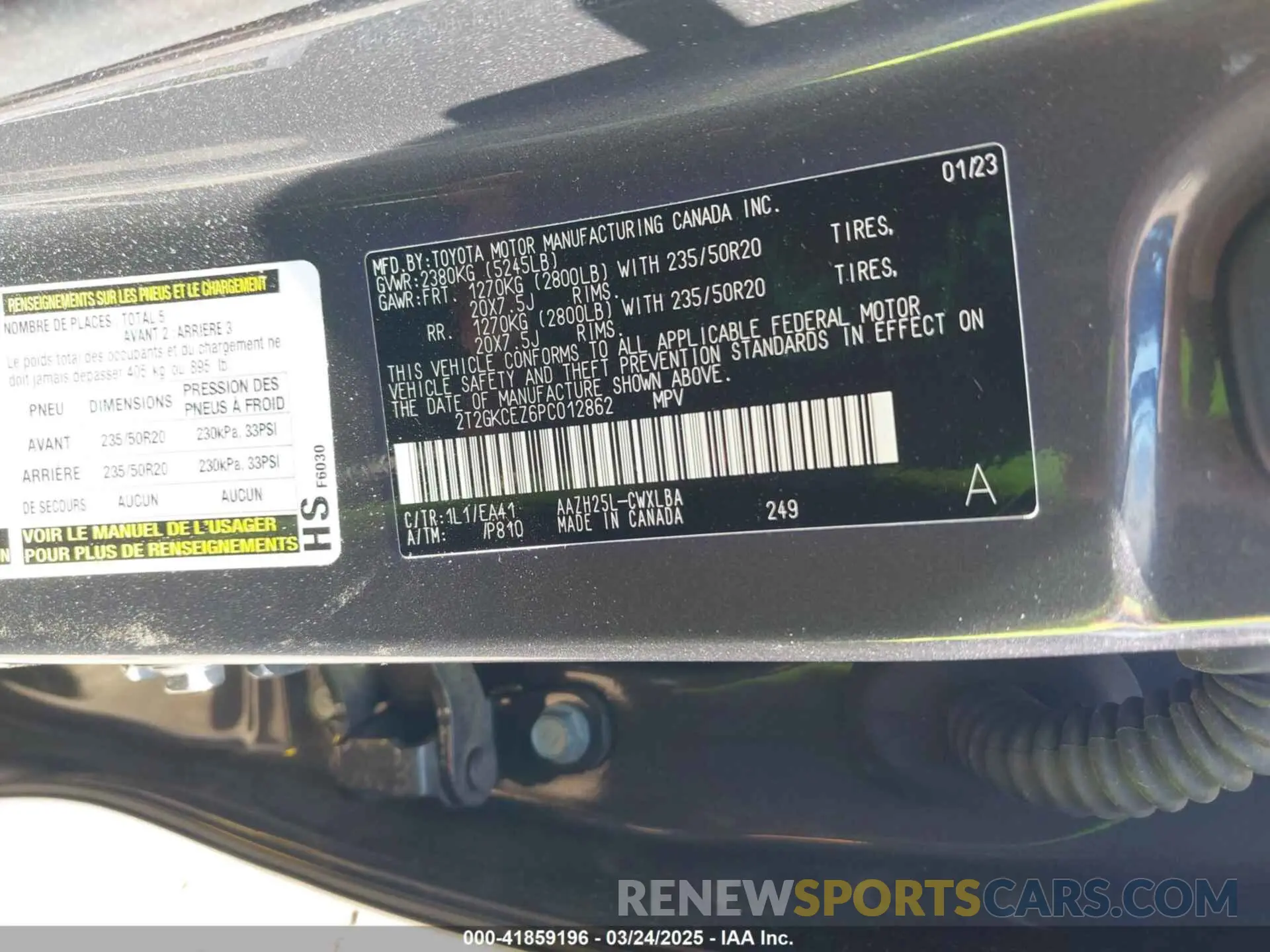 9 Photograph of a damaged car 2T2GKCEZ6PC012862 LEXUS NX 350H 2023