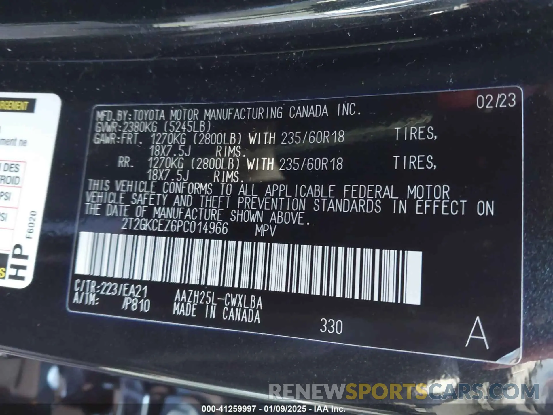 9 Photograph of a damaged car 2T2GKCEZ6PC014966 LEXUS NX 350H 2023
