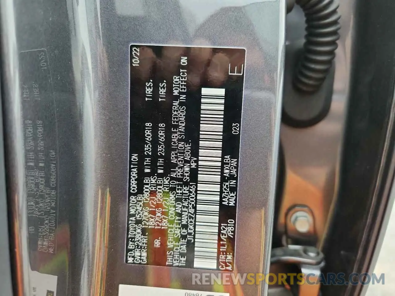 13 Photograph of a damaged car JTJGKCEZ4P5006461 LEXUS NX 350H 2023