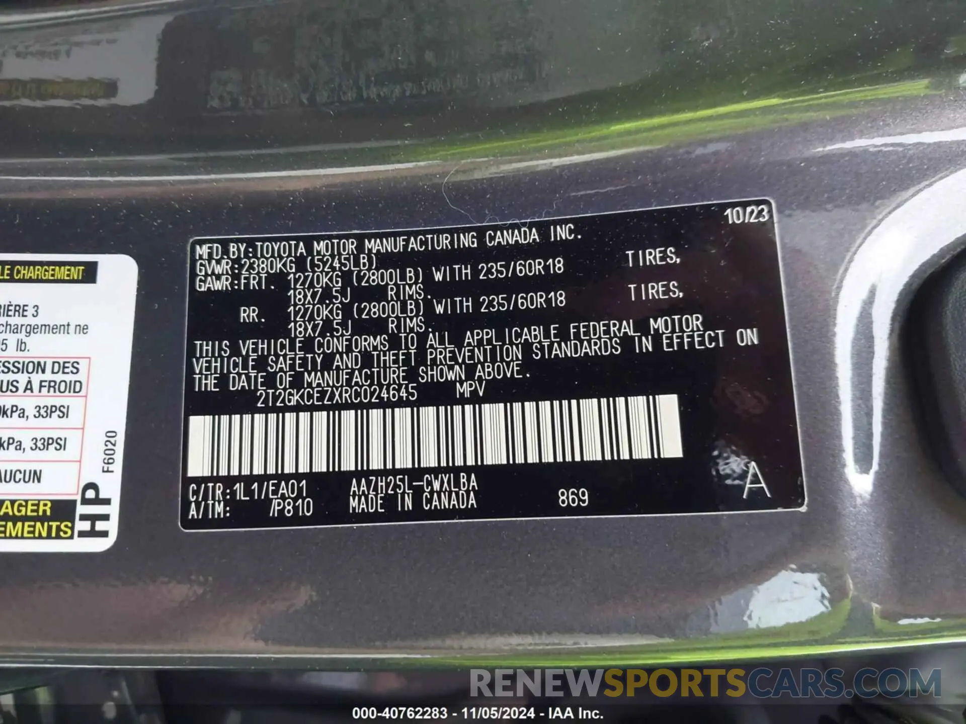 9 Photograph of a damaged car 2T2GKCEZXRC024645 LEXUS NX 350H 2024