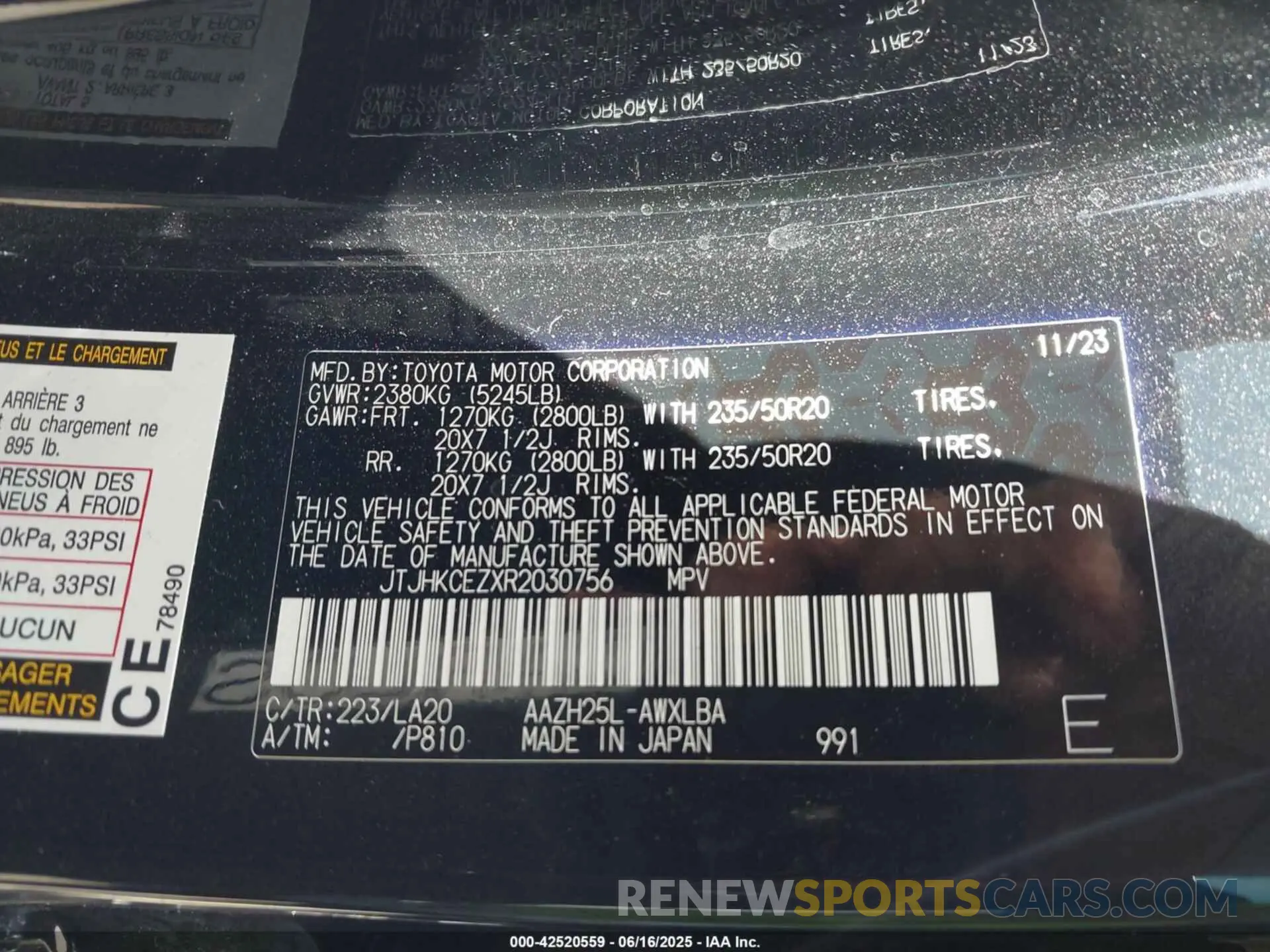 9 Photograph of a damaged car JTJHKCEZXR2030756 LEXUS NX 350H 2024
