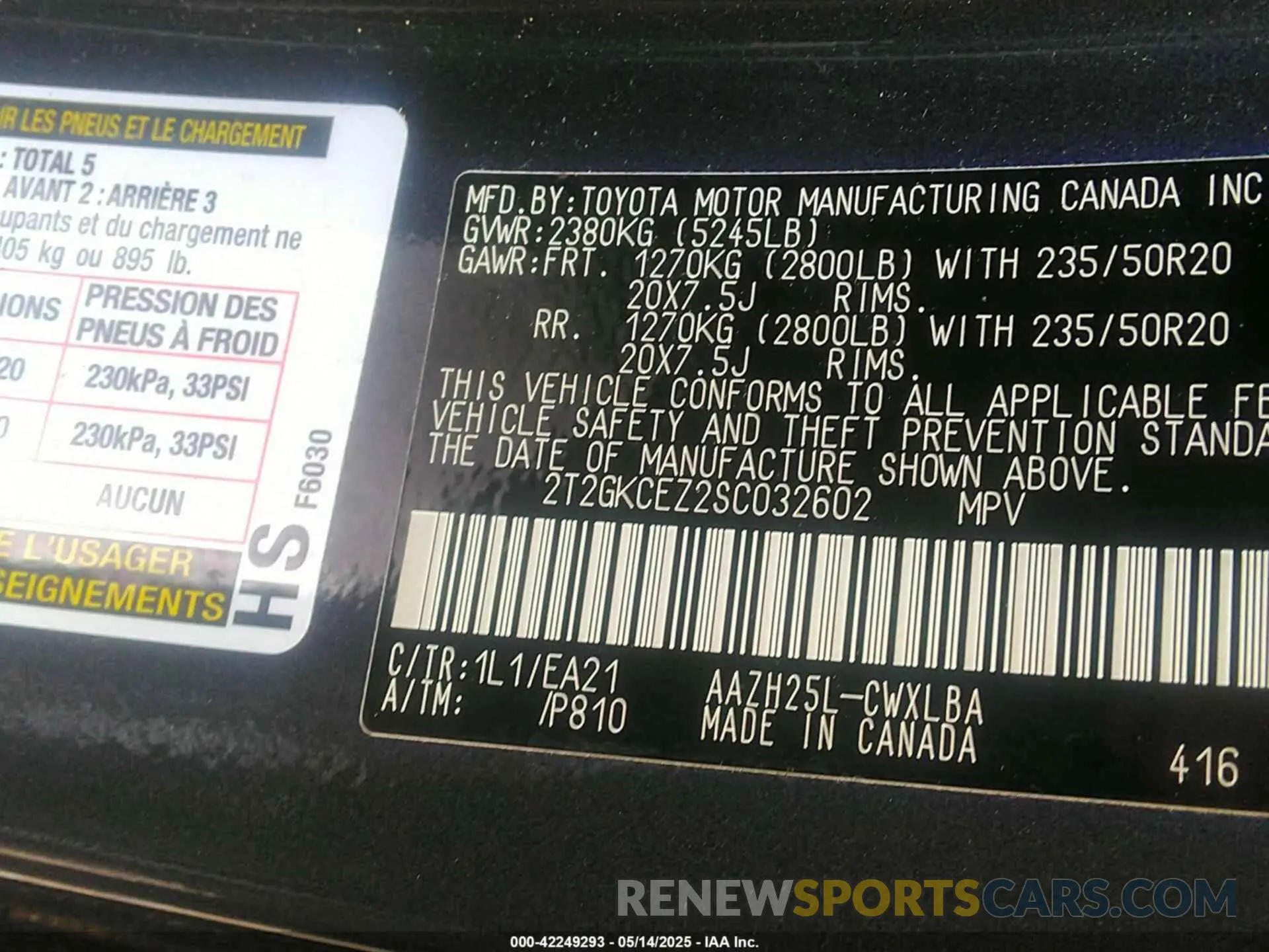 9 Photograph of a damaged car 2T2GKCEZ2SC032602 LEXUS NX 350H 2025