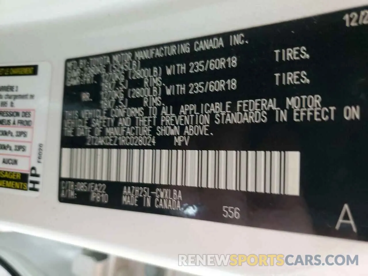 12 Photograph of a damaged car 2T2AKCEZ1RC028024 LEXUS NX 350H BA 2024