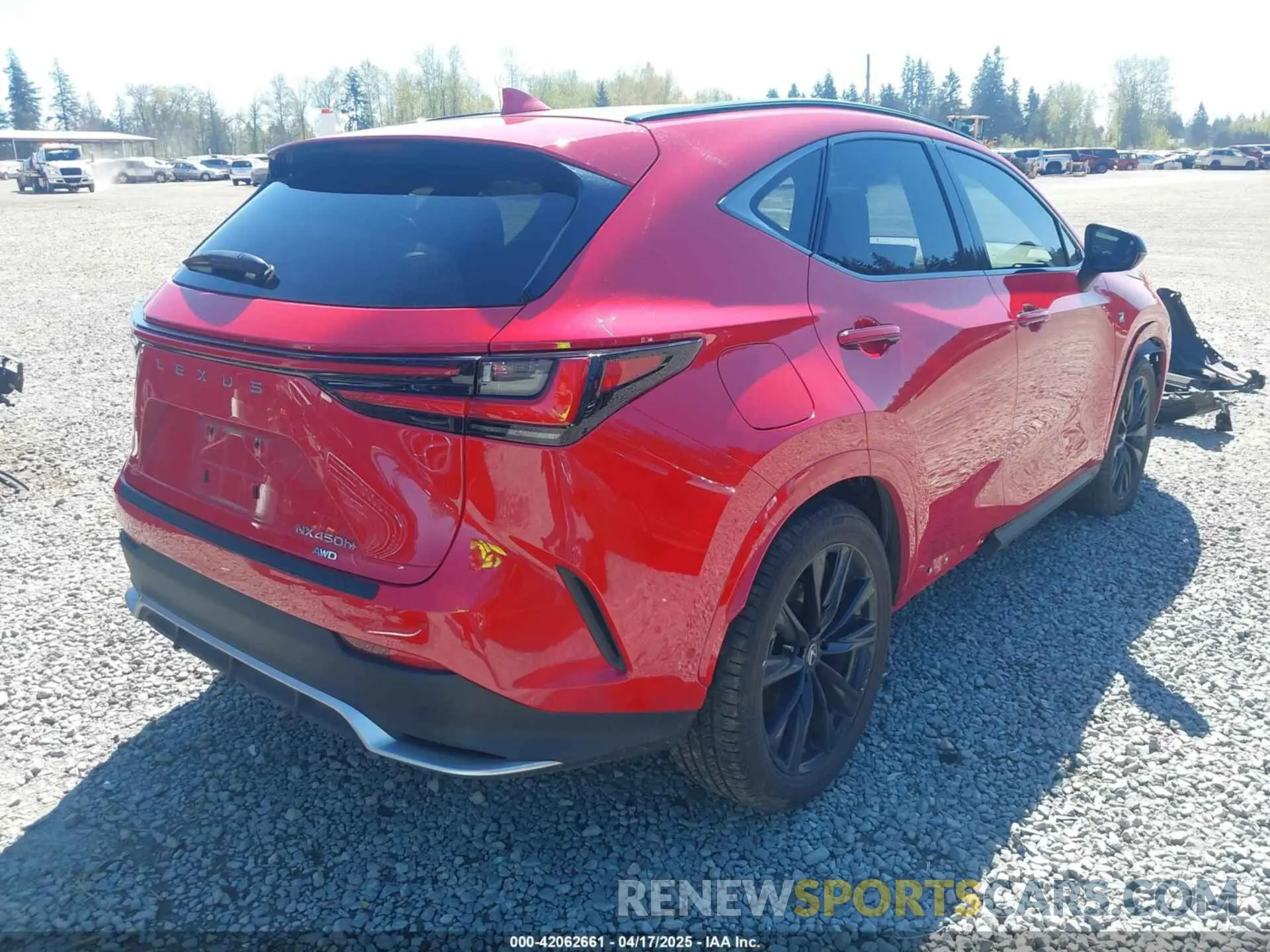 4 Photograph of a damaged car JTJKKCFZ9S2043833 LEXUS NX 450H+ 2025