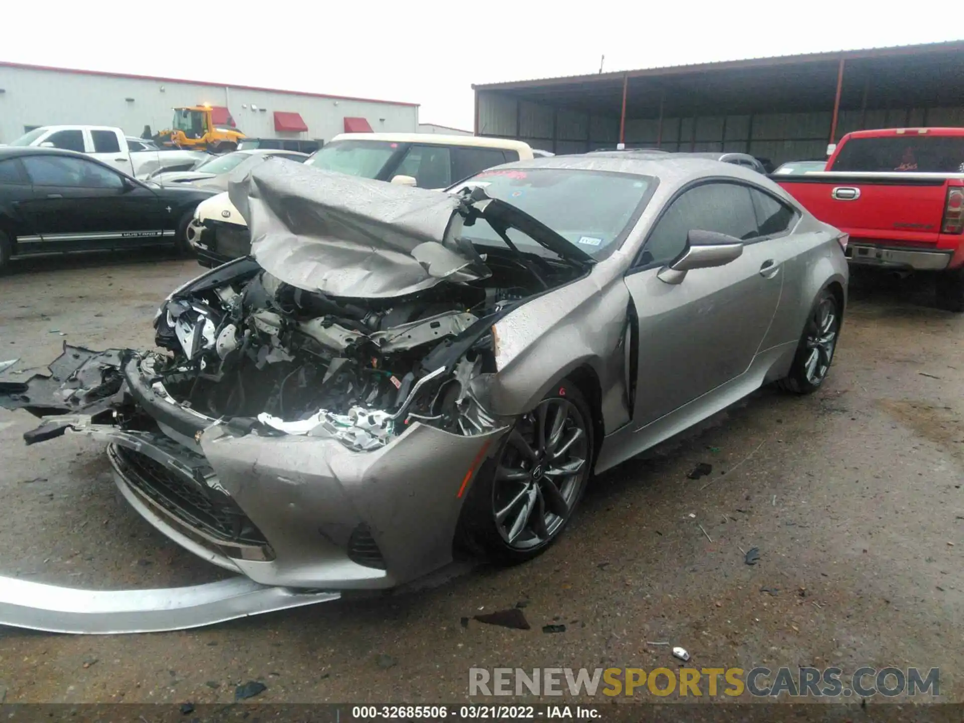 2 Photograph of a damaged car JTHHA5BC8K5010221 LEXUS RC 2019