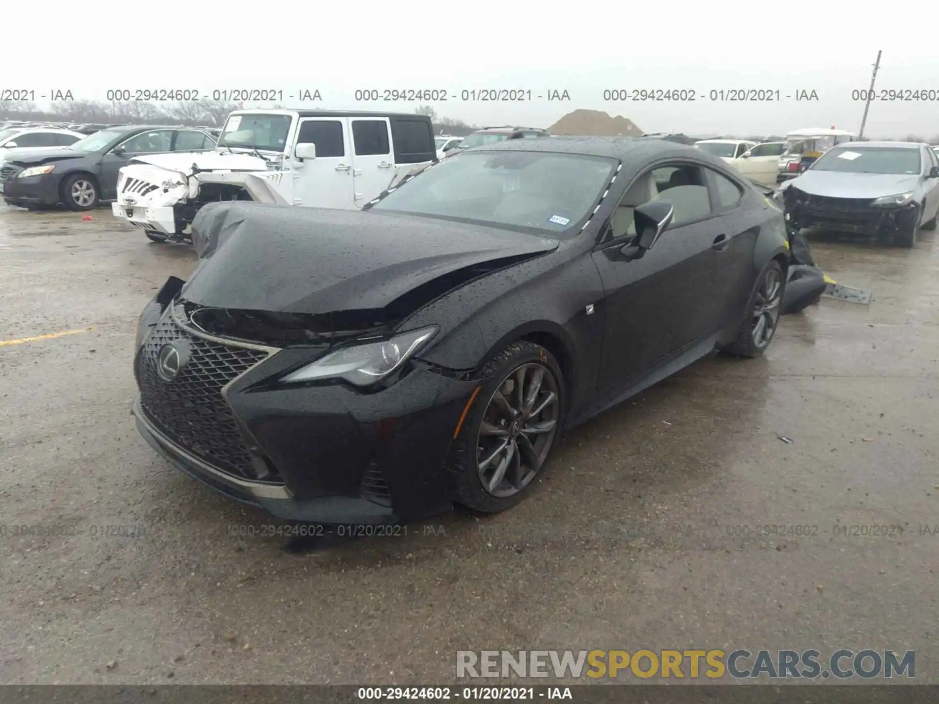 2 Photograph of a damaged car JTHHA5BC9K5008963 LEXUS RC 2019