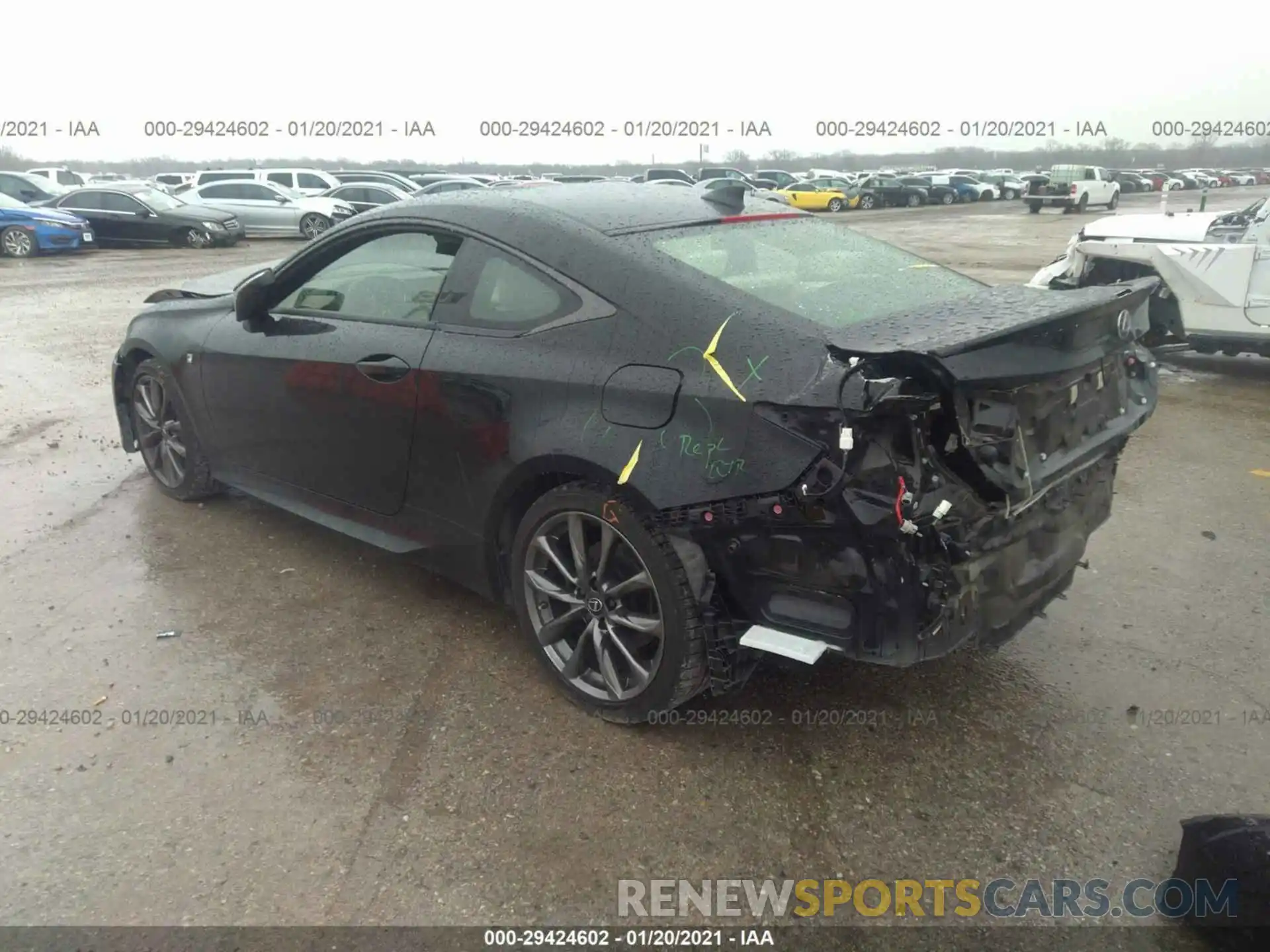 3 Photograph of a damaged car JTHHA5BC9K5008963 LEXUS RC 2019