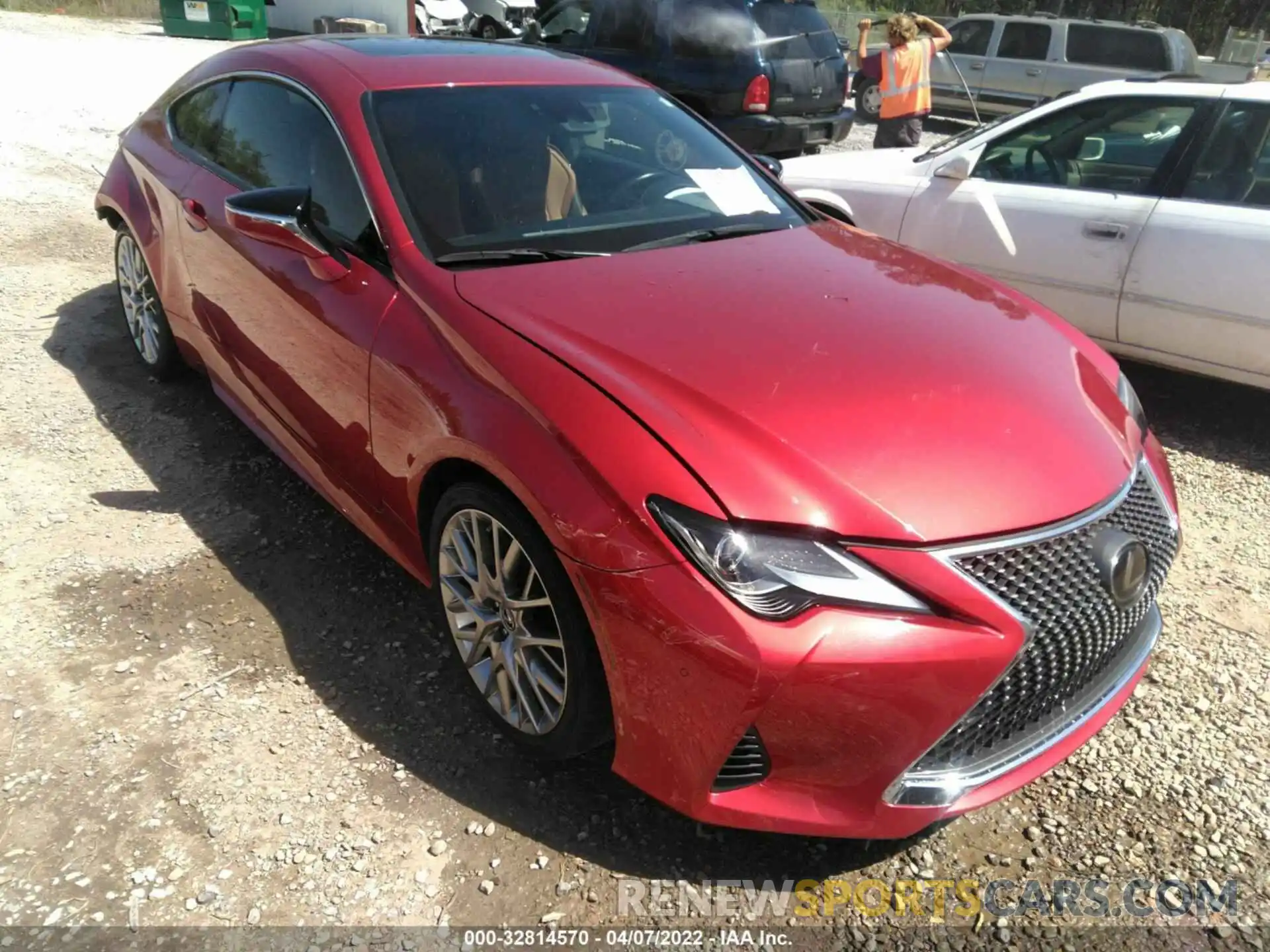 1 Photograph of a damaged car JTHHZ5BC0K5019312 LEXUS RC 2019