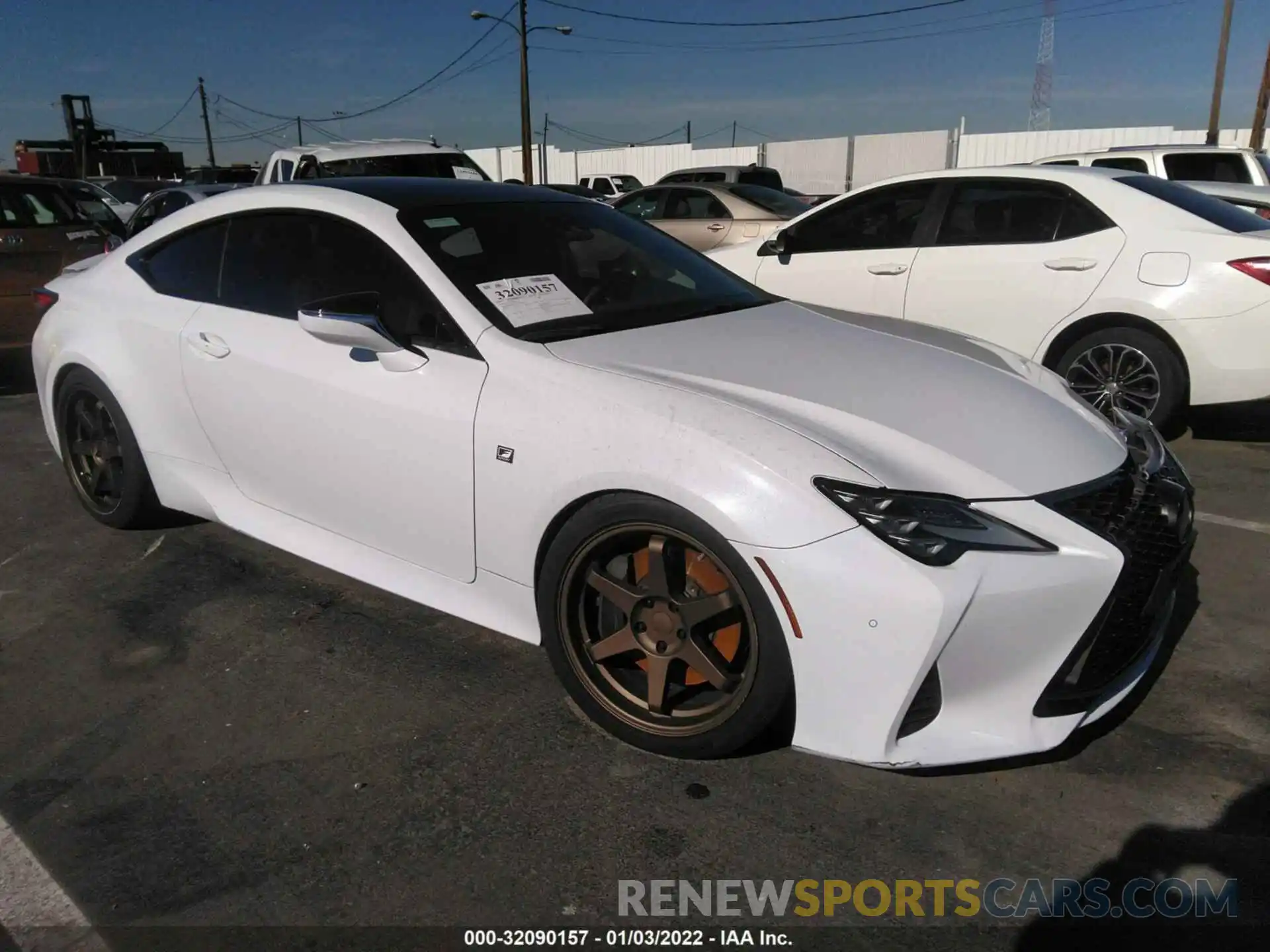 1 Photograph of a damaged car JTHHZ5BC3K5019840 LEXUS RC 2019